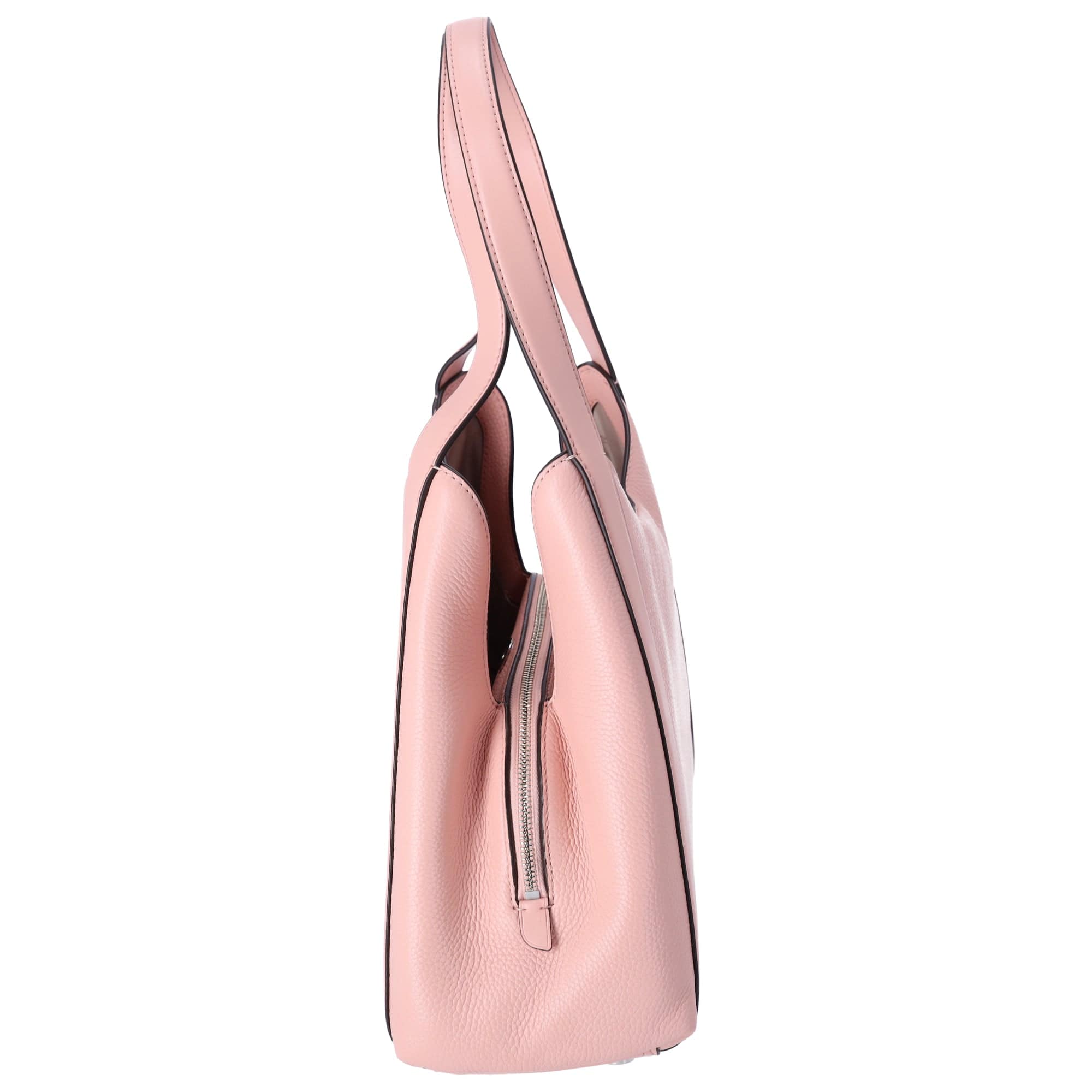 Michael Kors Rosemary Large Hobo Shoulder Bag Tote Pink Pebbled Leather