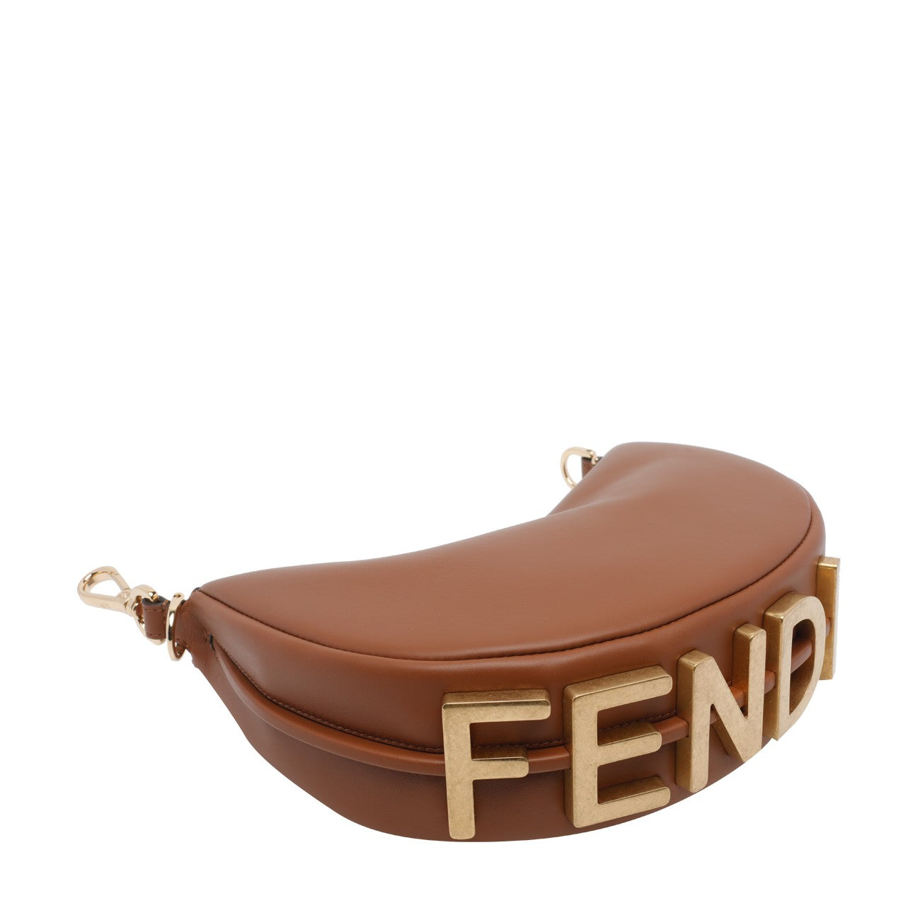 Fendi Women Mini Fendigraphy Denim Hobo Bag