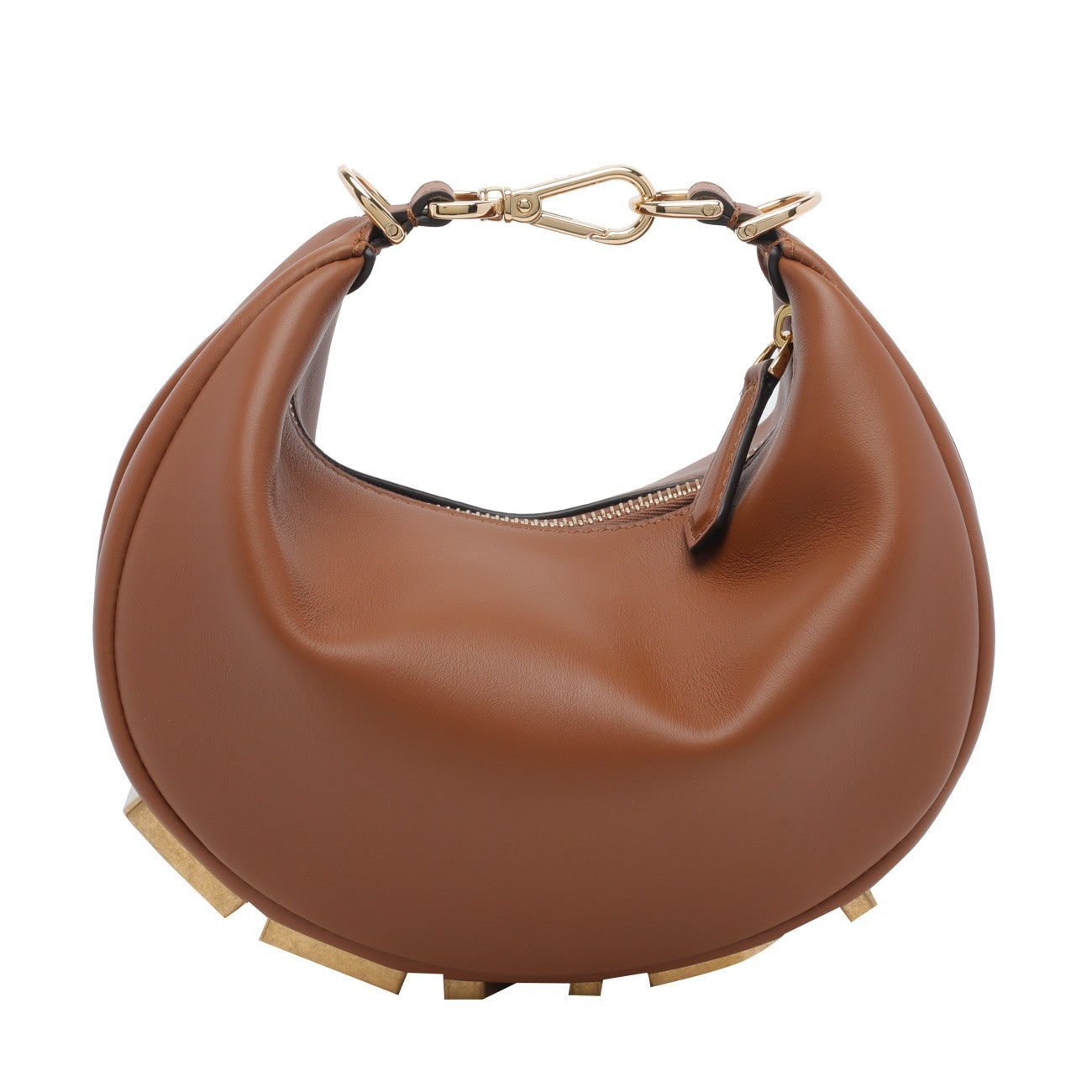Fendi Women Mini Fendigraphy Denim Hobo Bag