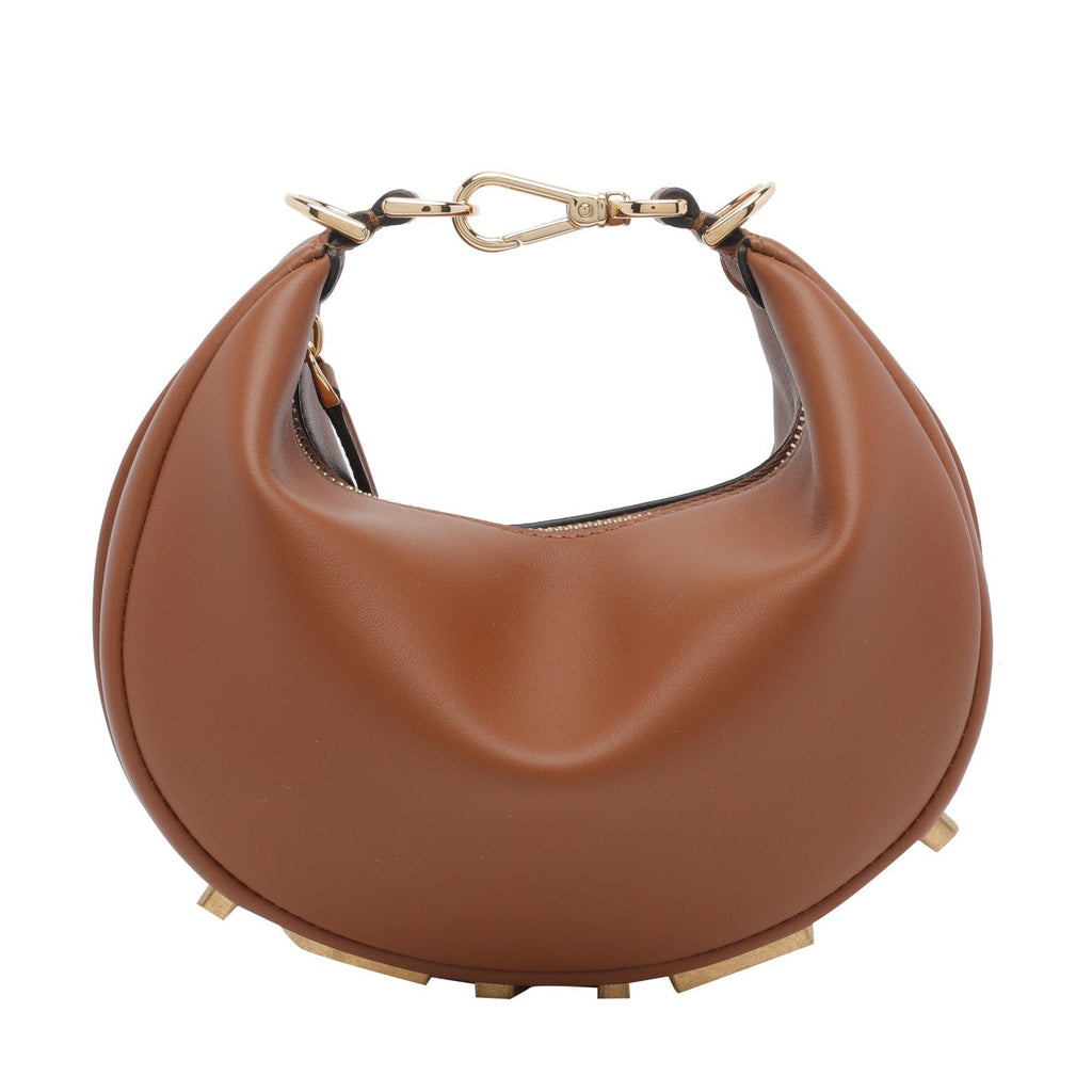 Fendi Women Mini Fendigraphy Denim Hobo Bag