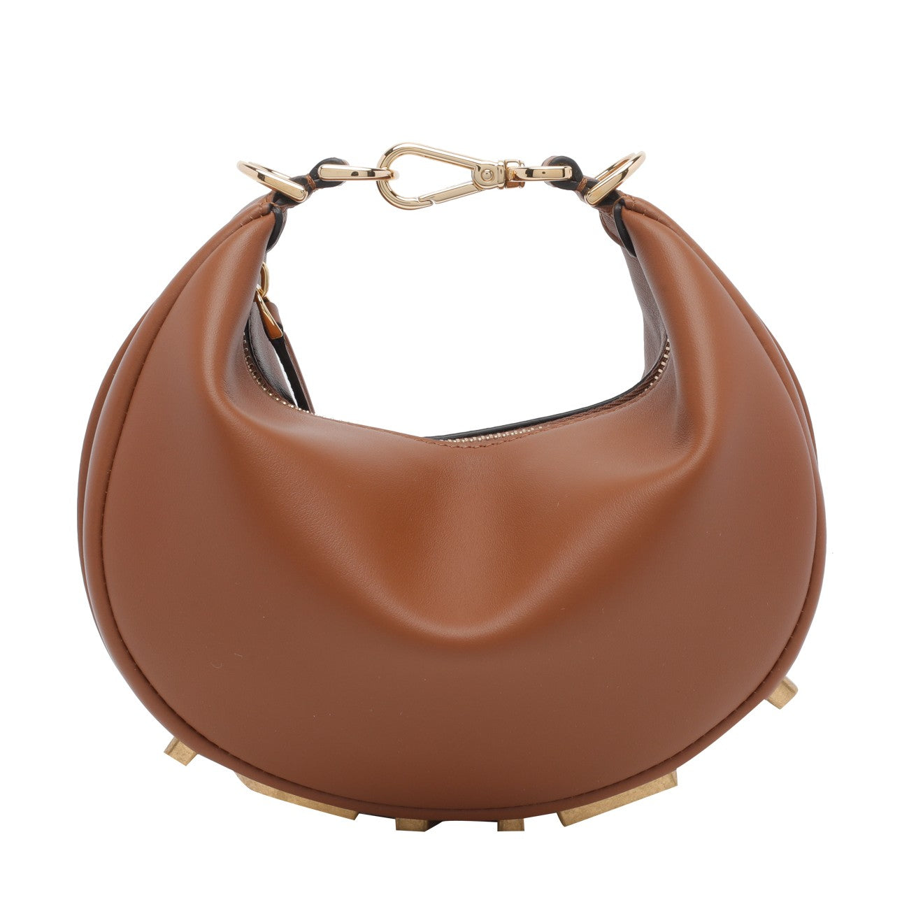 Fendi Women Mini Fendigraphy Denim Hobo Bag