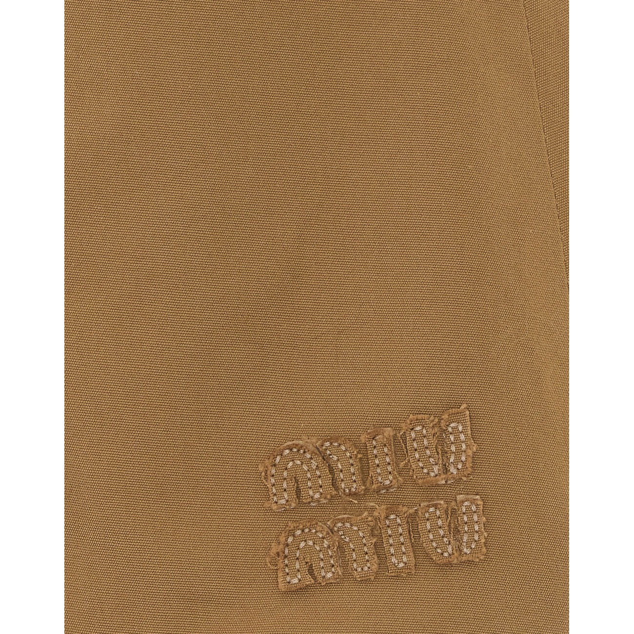 Miu Miu Women Mini Logo Pleated Skirt