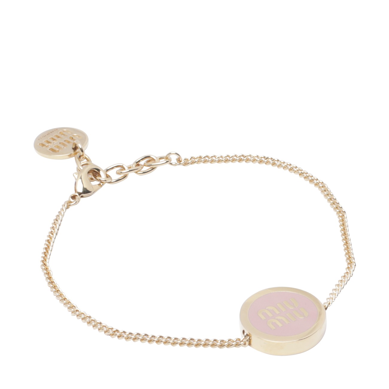 Miu Miu Women Miu Miu Logo Enameled Metal Bracelet