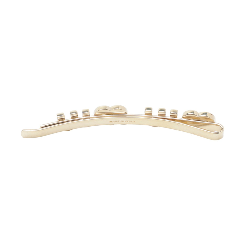Miu Miu Women Miu Miu Logo Enameled Metal Hair Clip