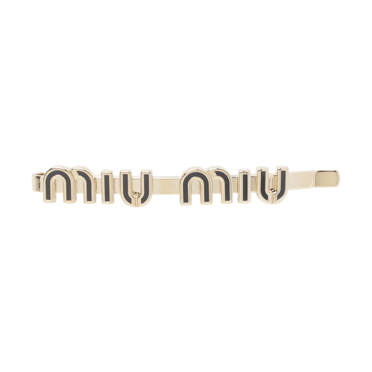 Miu Miu Women Miu Miu Logo Enameled Metal Hair Clip