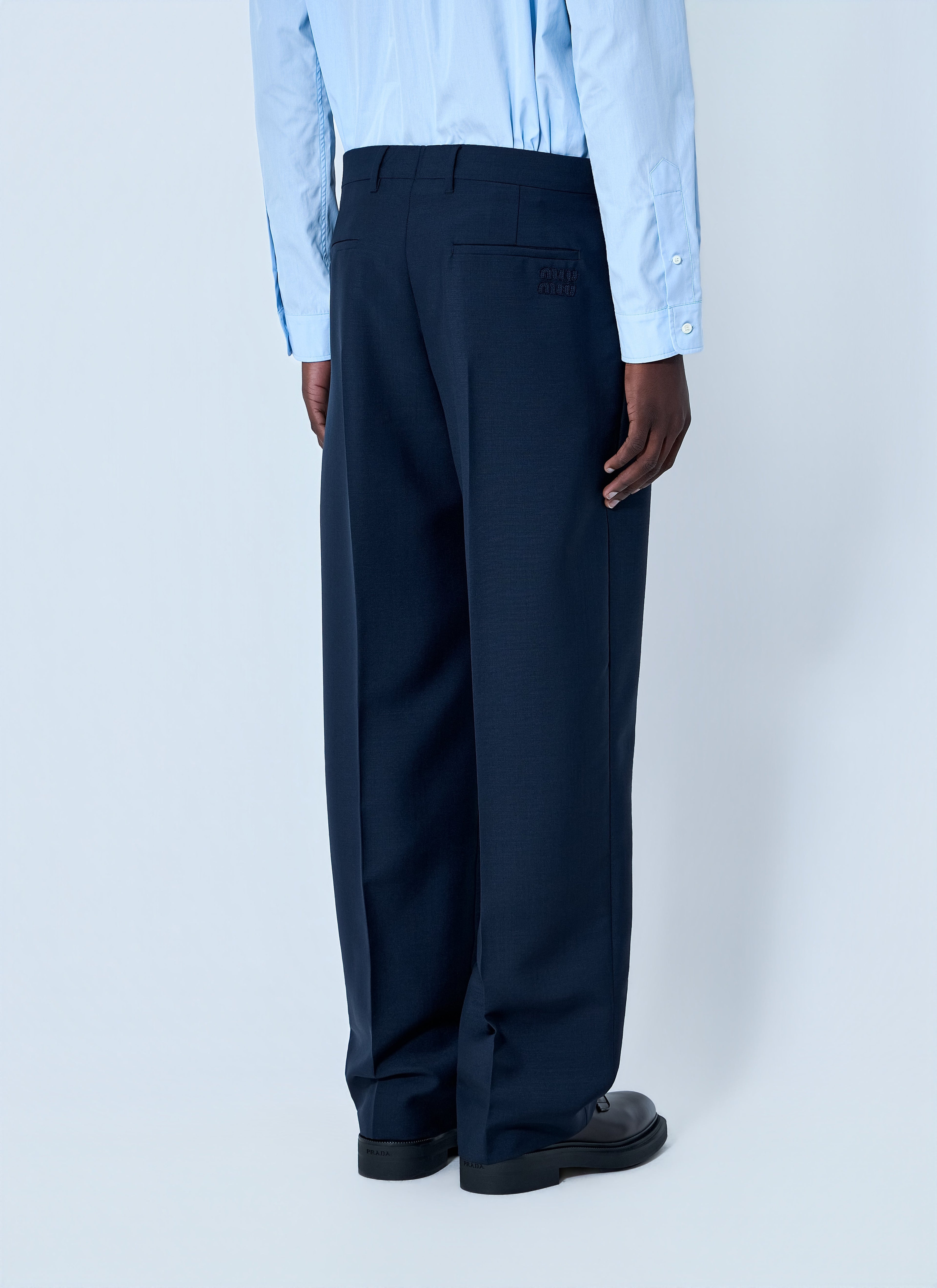 Miu Miu Men Tailored Wool Trousers
