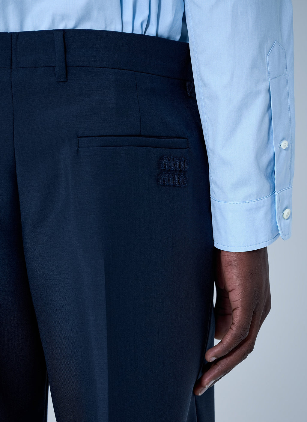 Miu Miu Men Tailored Wool Trousers