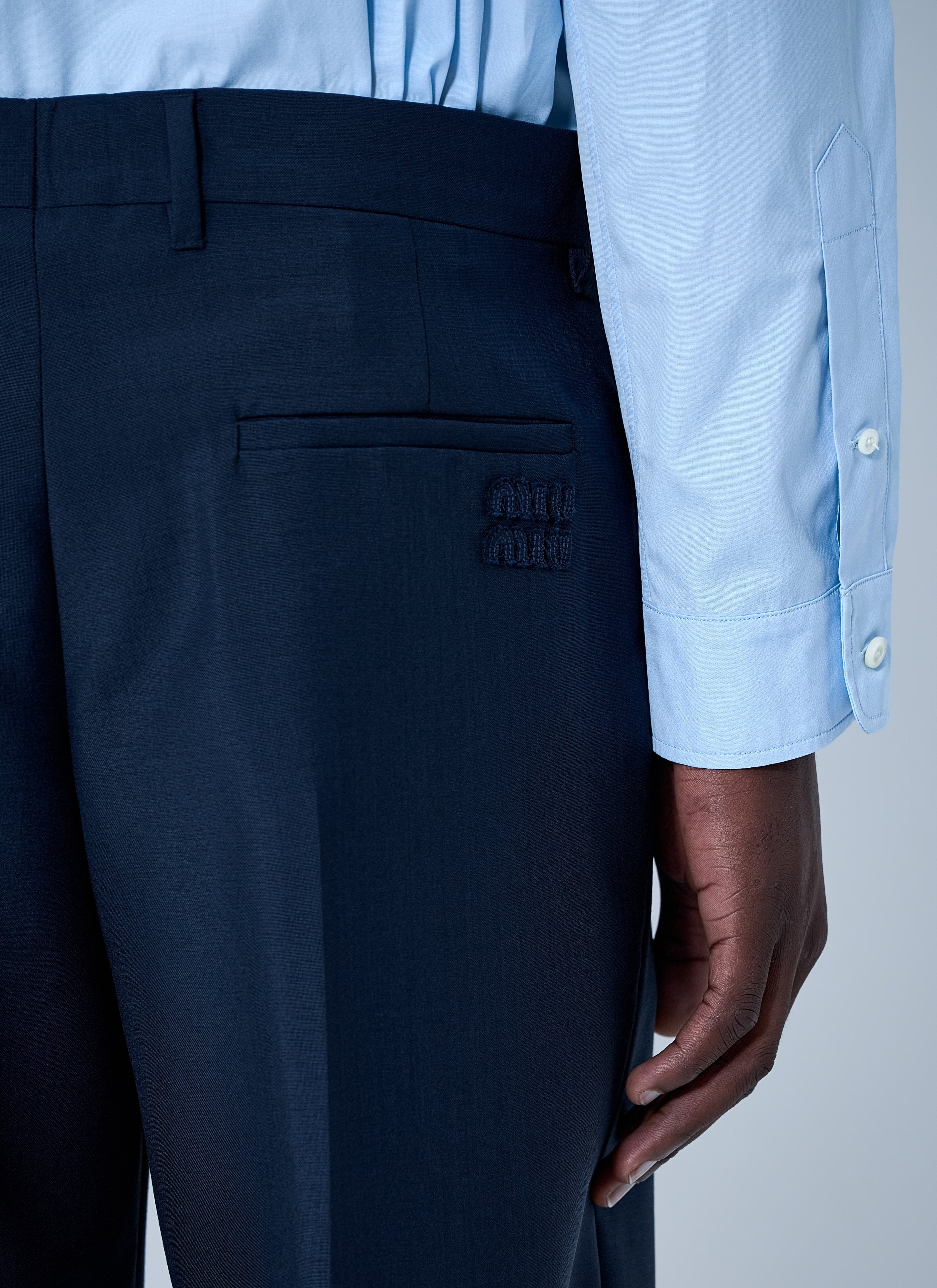 Miu Miu Men Tailored Wool Trousers