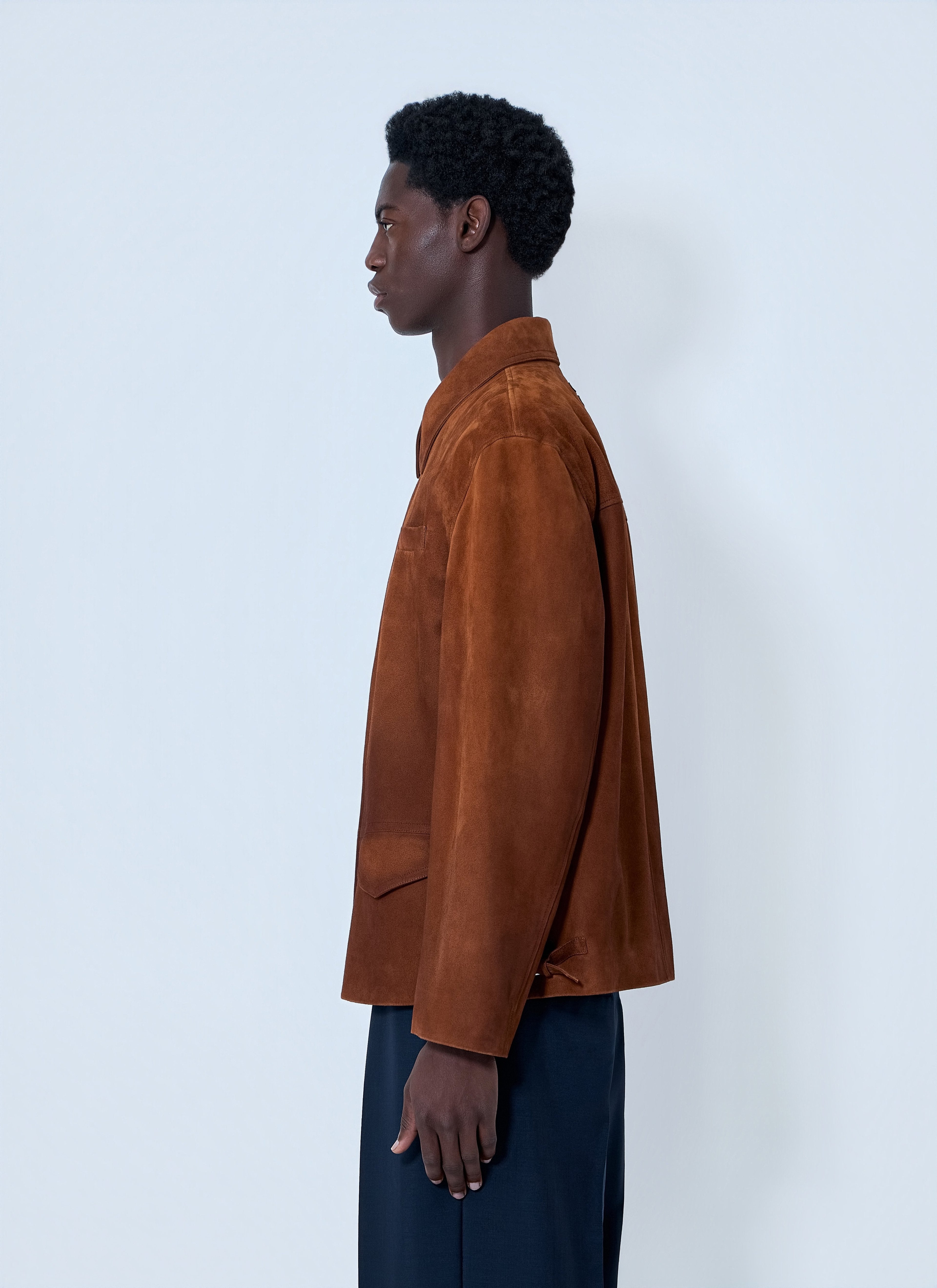 Miu Miu Men Suede Zip Jacket