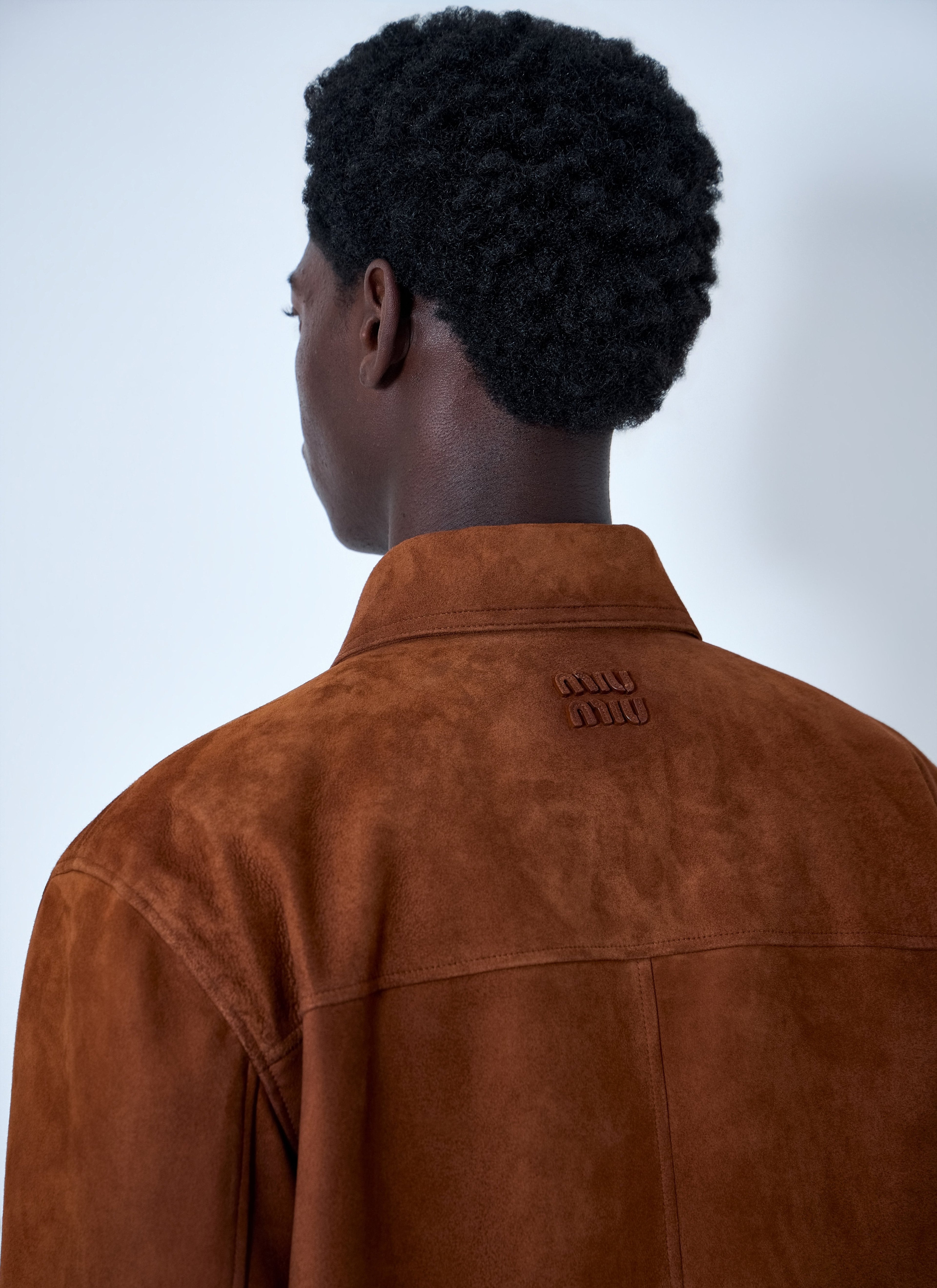 Miu Miu Men Suede Zip Jacket