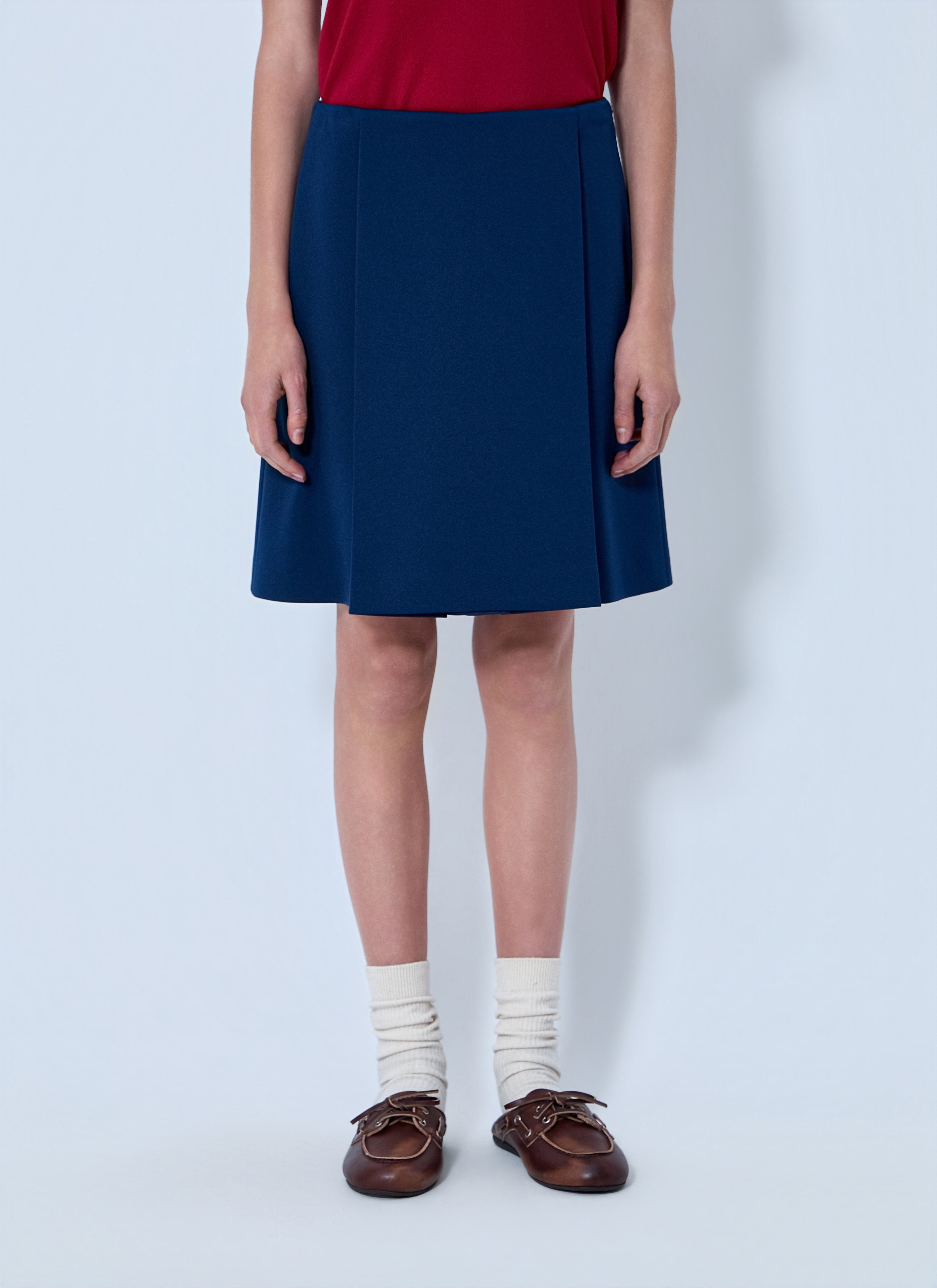 Miu Miu Women Technical Jersey Mini Skirt
