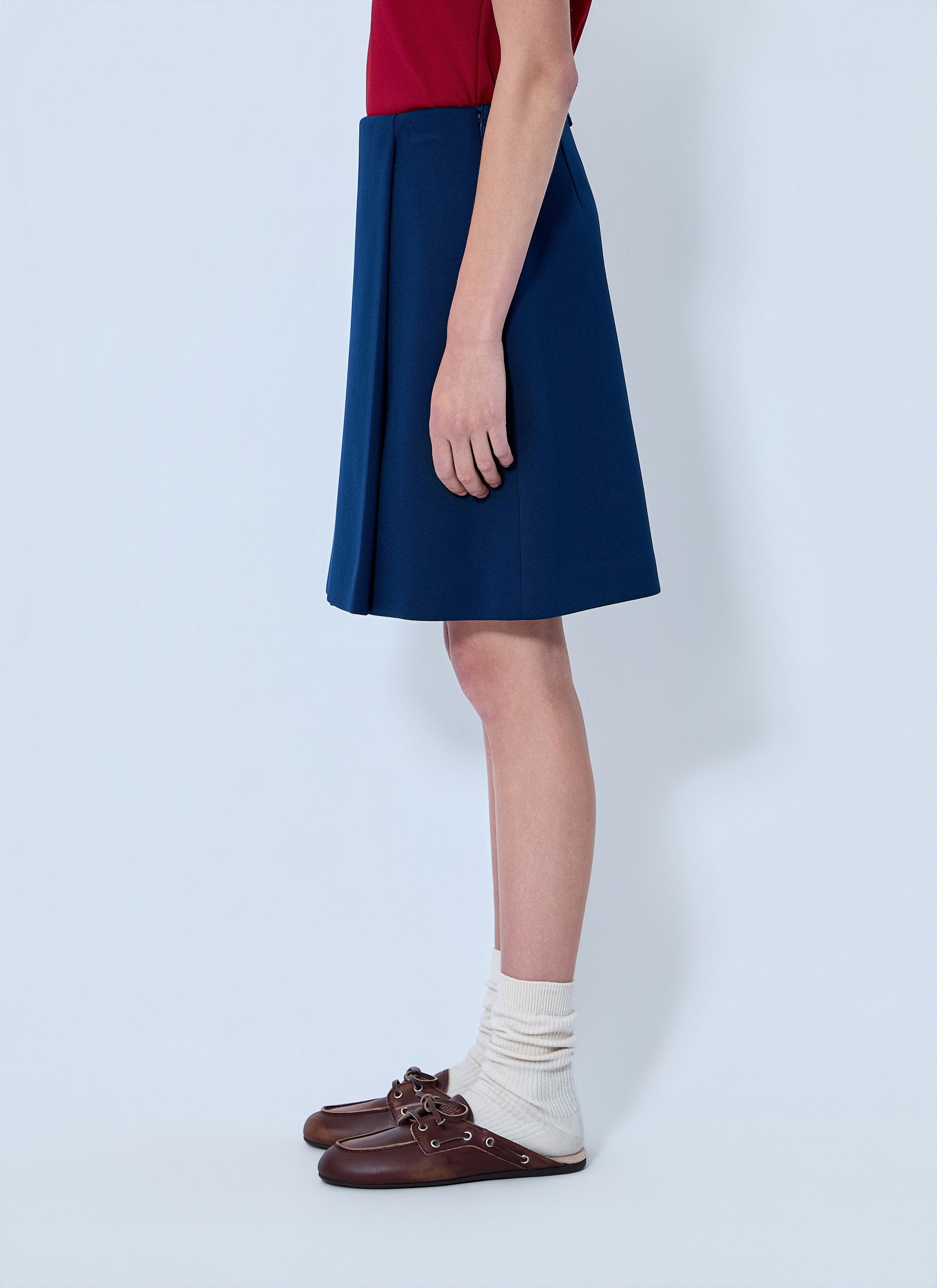 Miu Miu Women Technical Jersey Mini Skirt