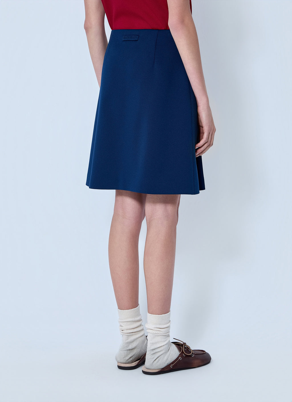 Miu Miu Women Technical Jersey Mini Skirt