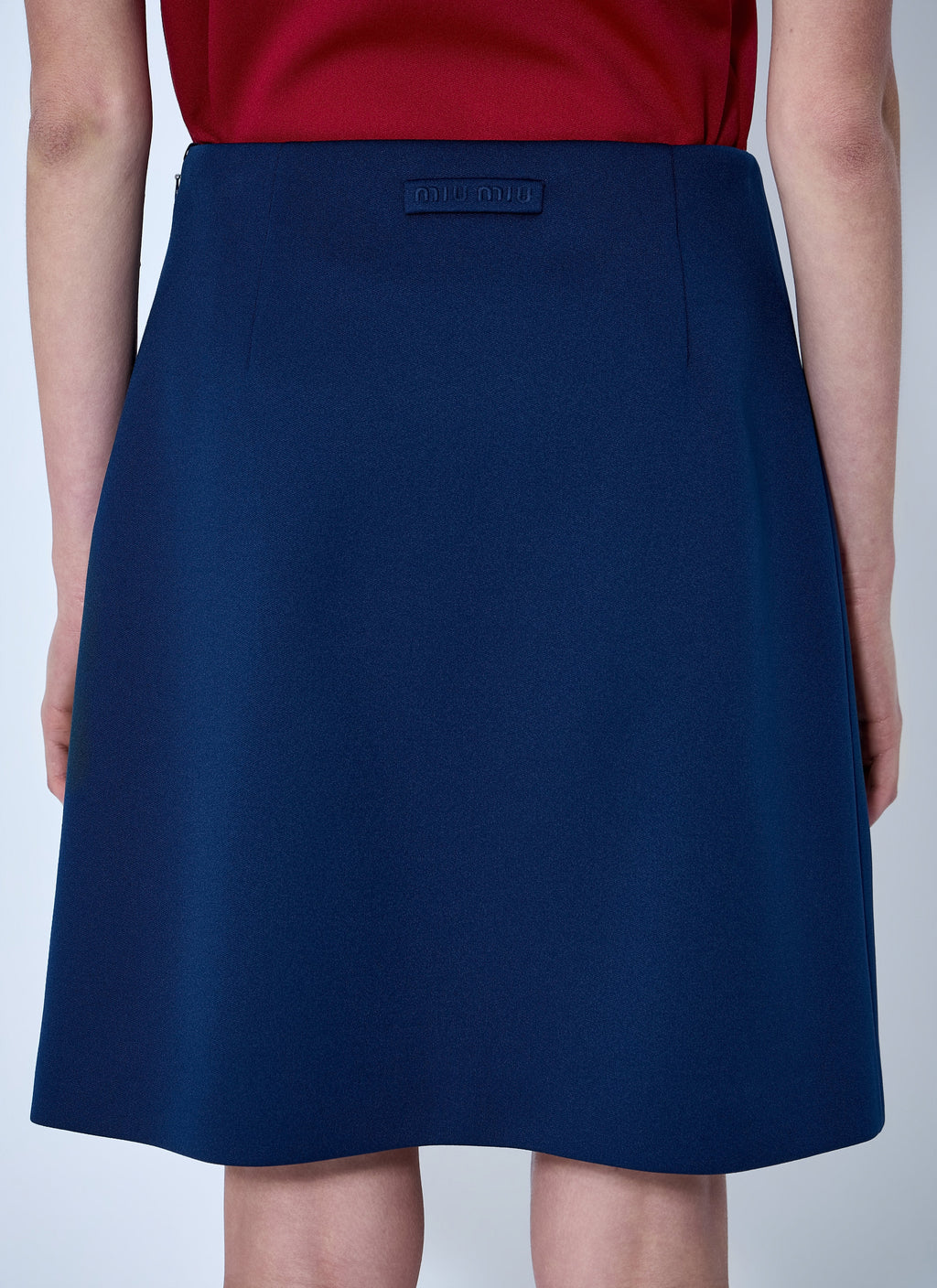 Miu Miu Women Technical Jersey Mini Skirt