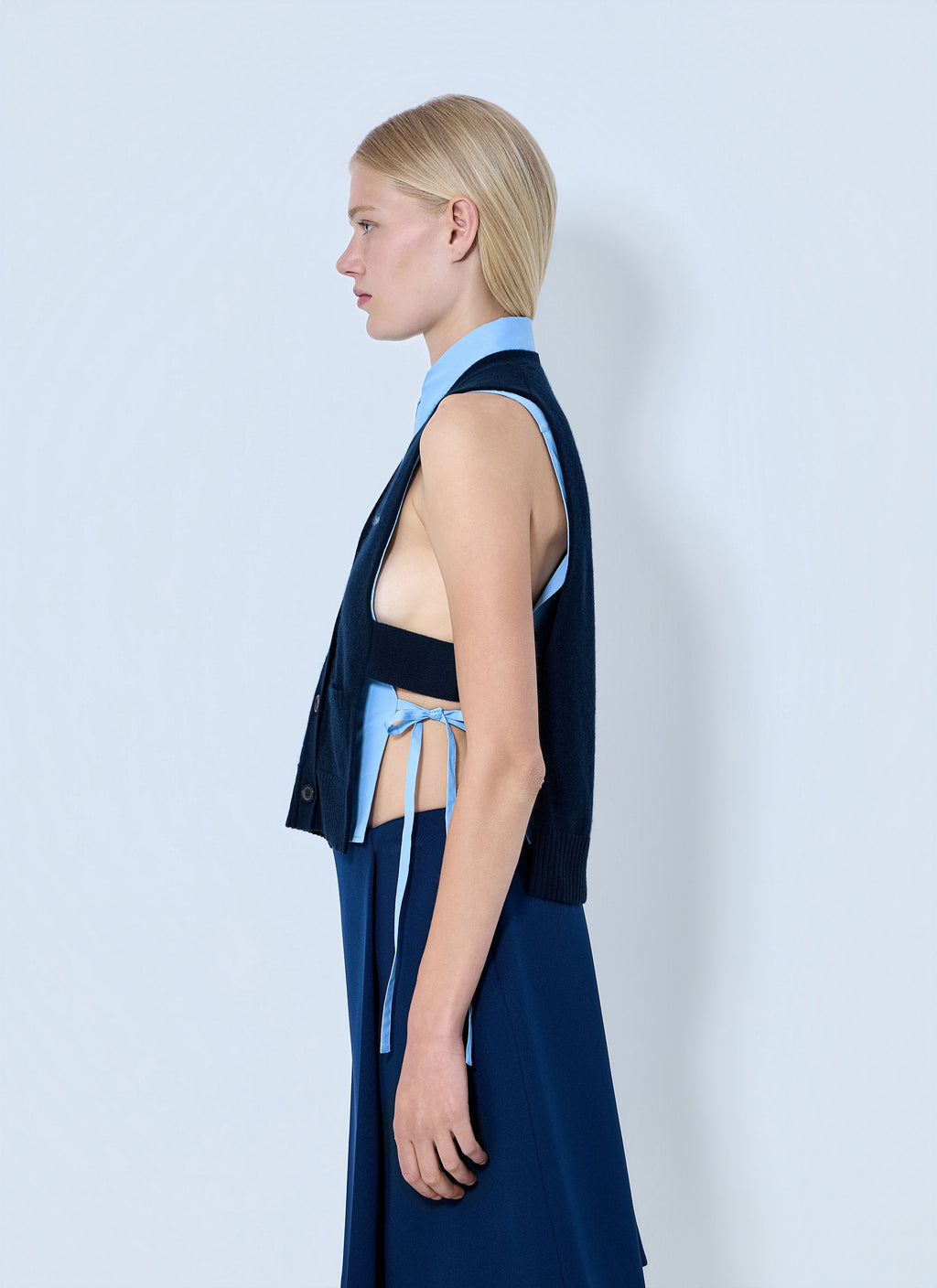 Miu Miu Women V-Neck Logo Vest