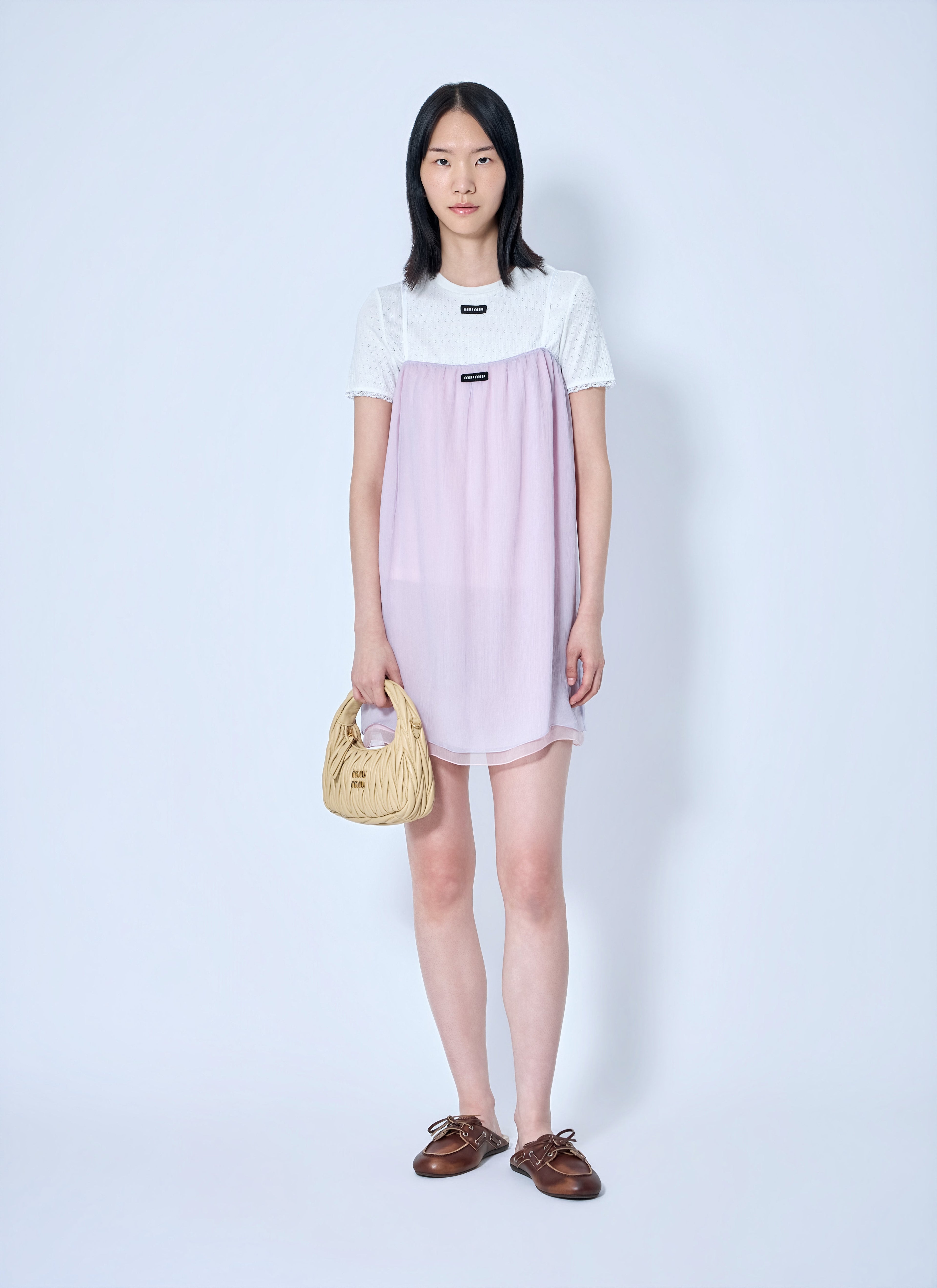 Miu Miu Women Wisteria Chiffon Dress