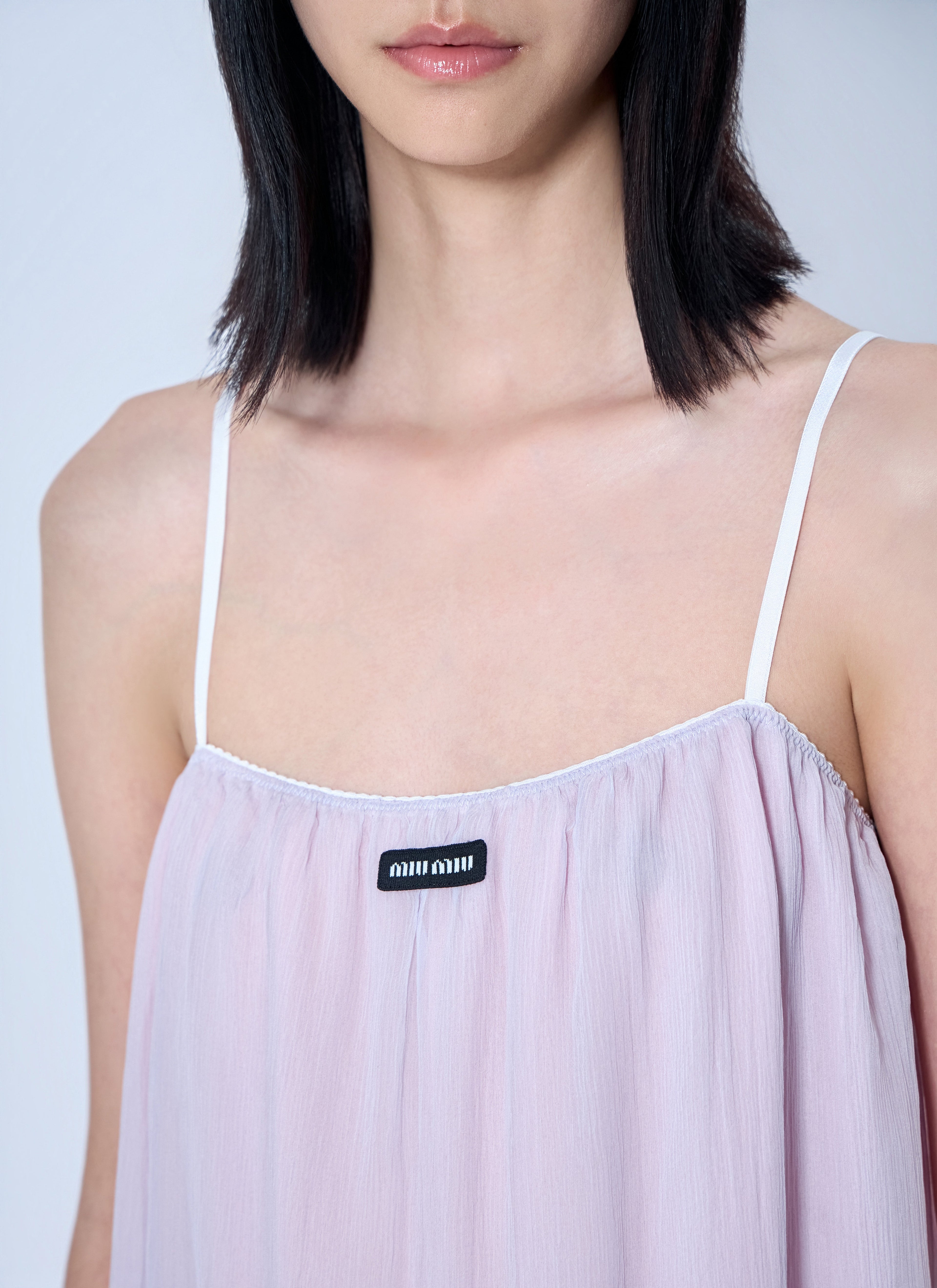 Miu Miu Women Wisteria Chiffon Dress