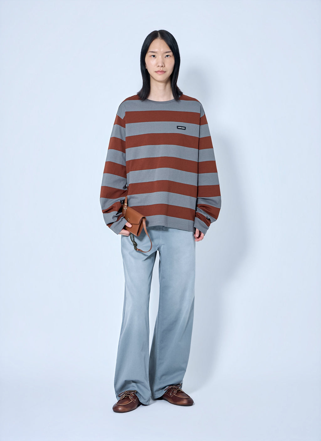 Miu Miu Women Striped Jersey T-Shirt
