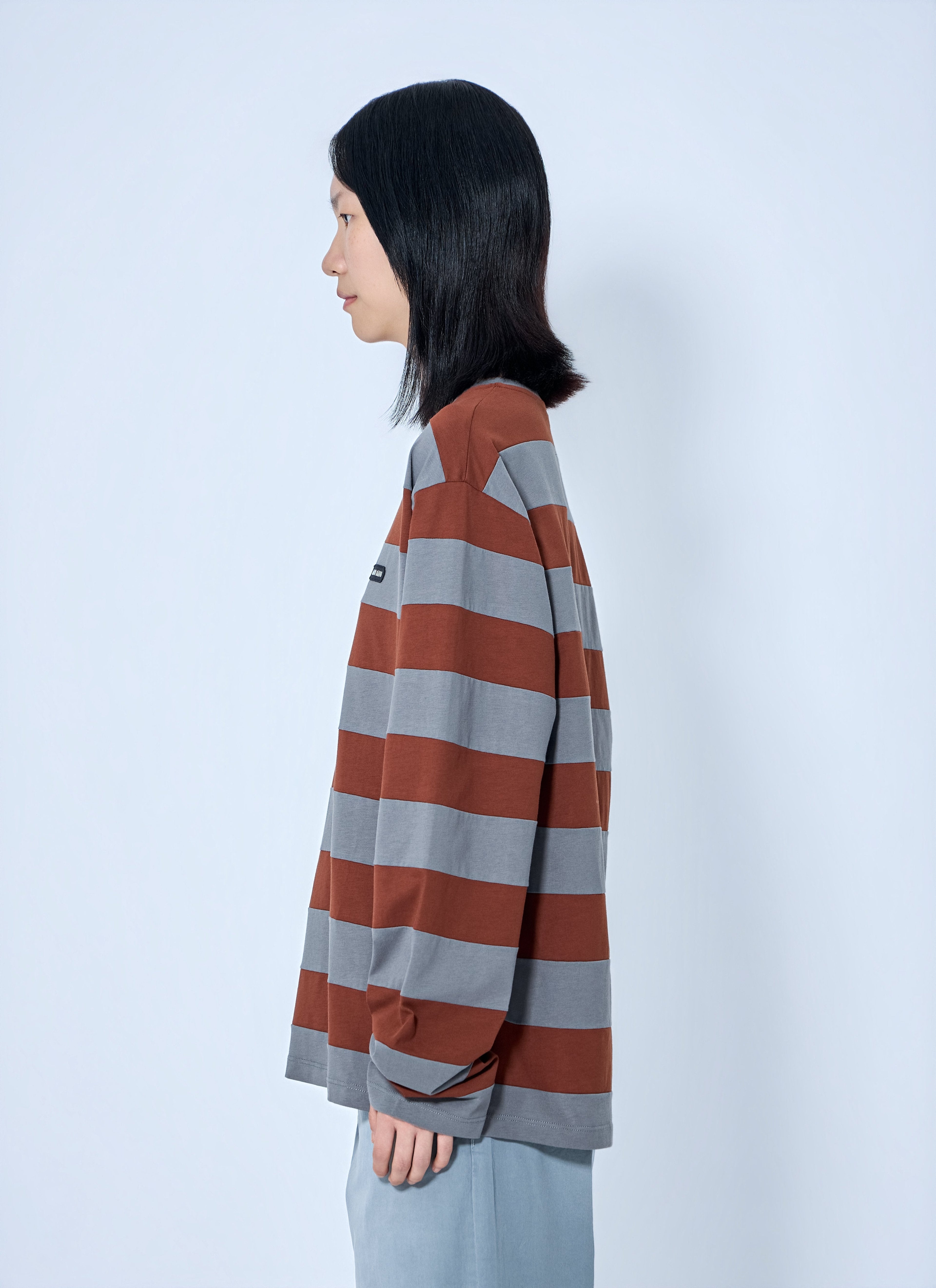 Miu Miu Women Striped Jersey T-Shirt