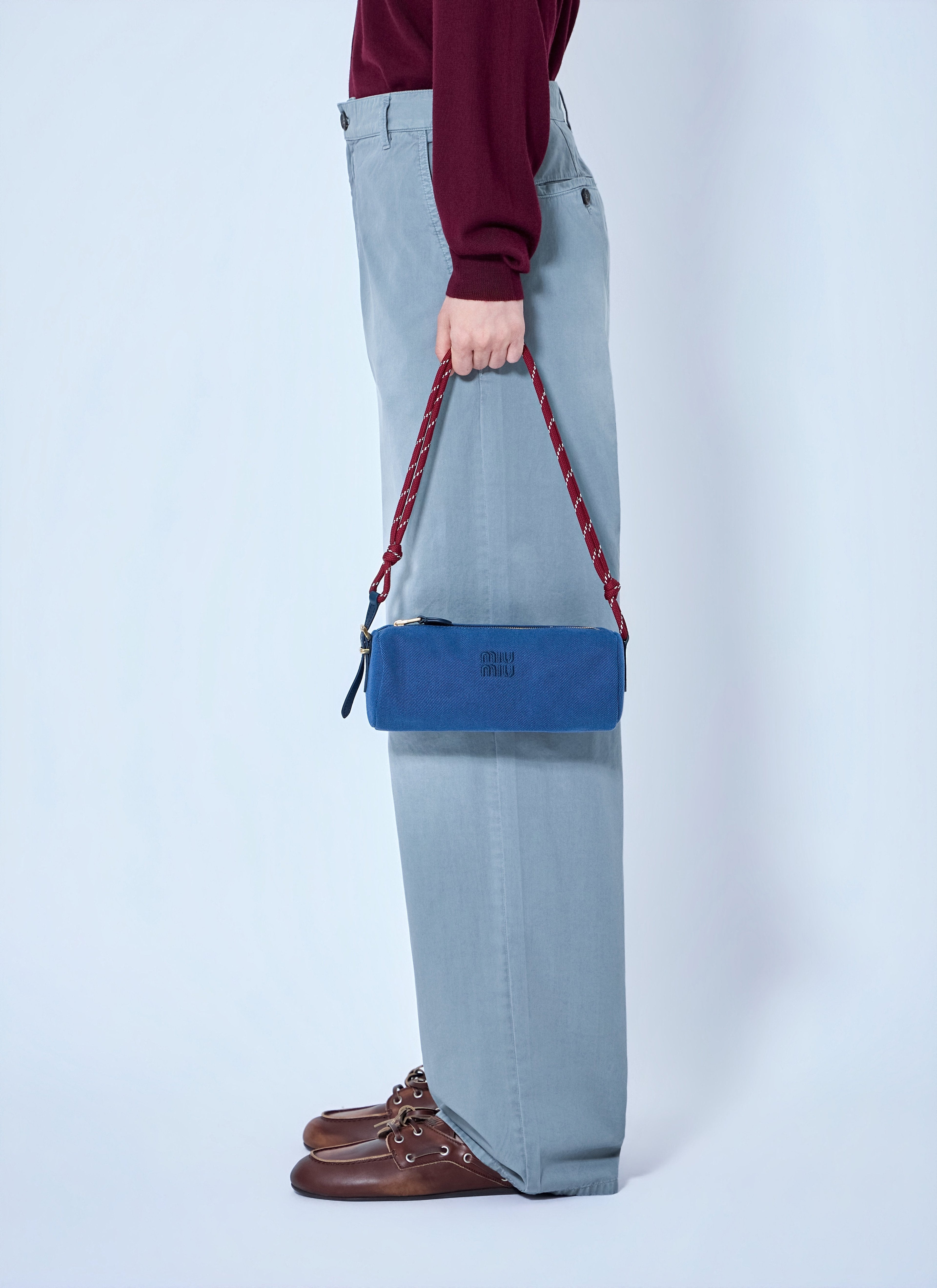 Miu Miu Women Gabardine Rope-Strap Shoulder Bag