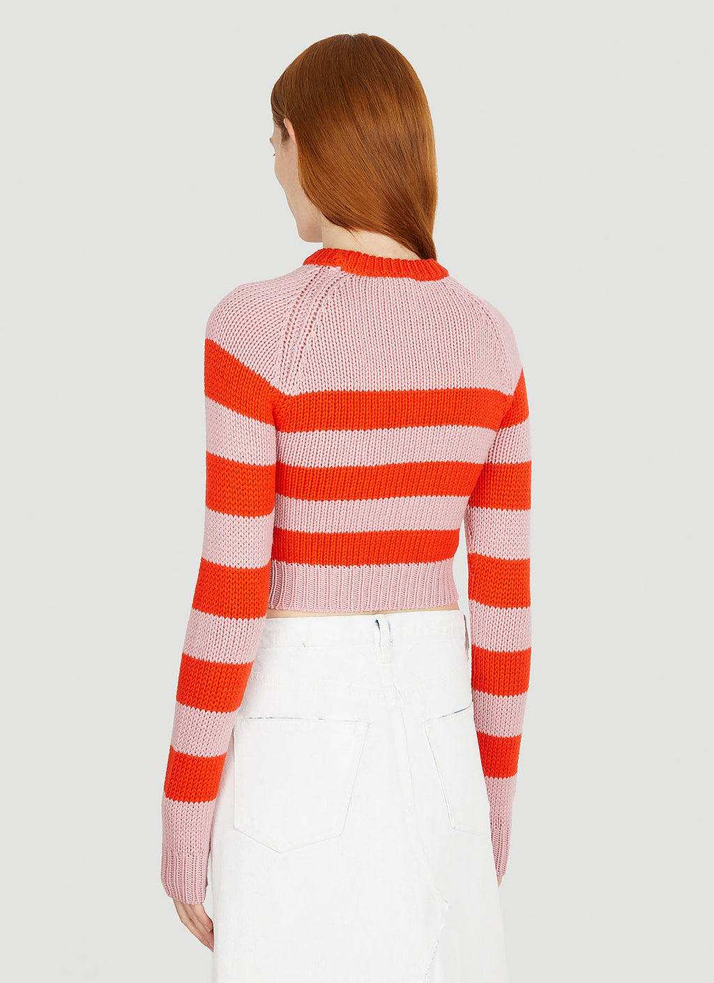 Marni Women Cut Out Striped Knit Top