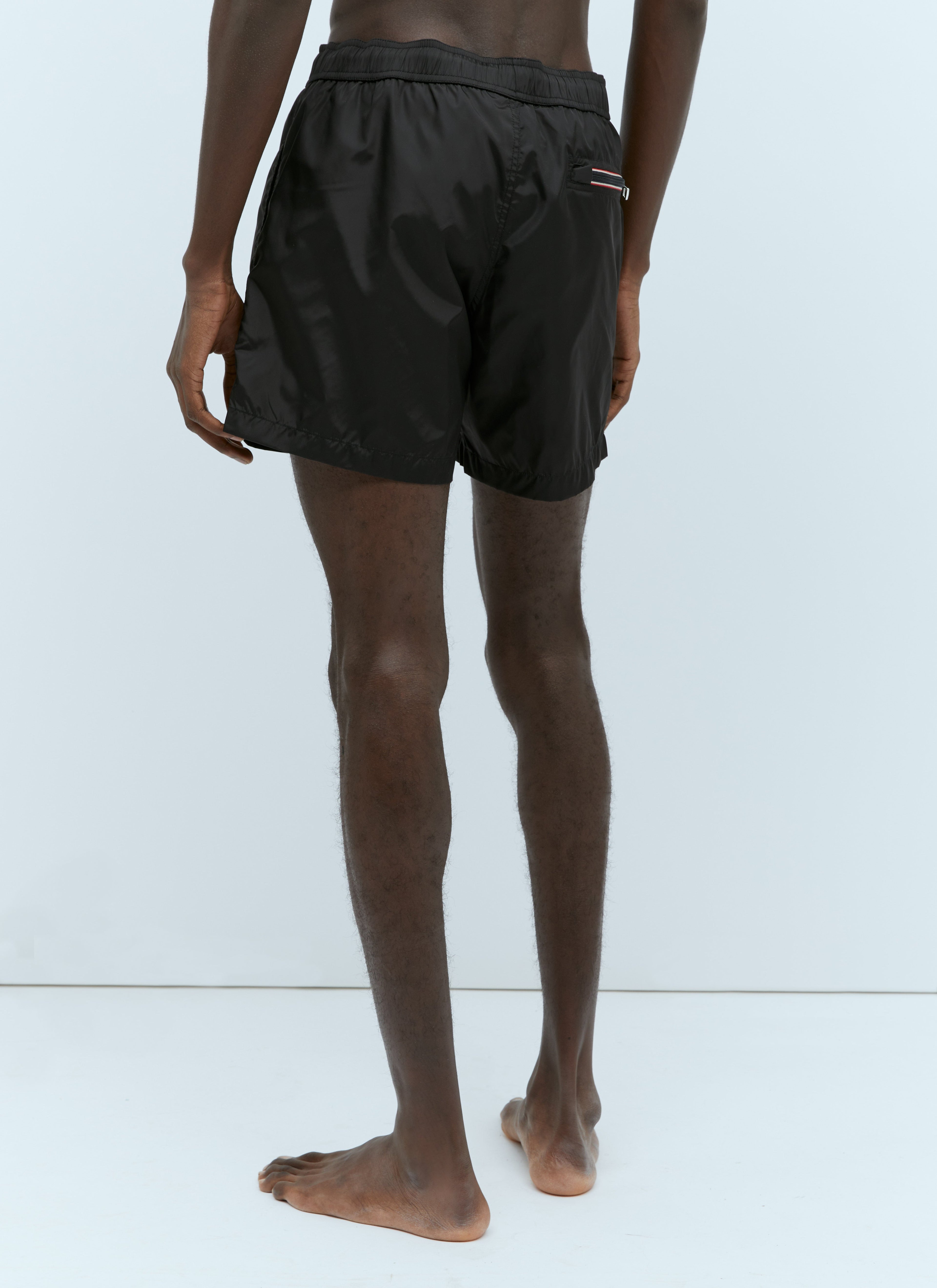 Moncler Men Logo Patch Swim Shorts