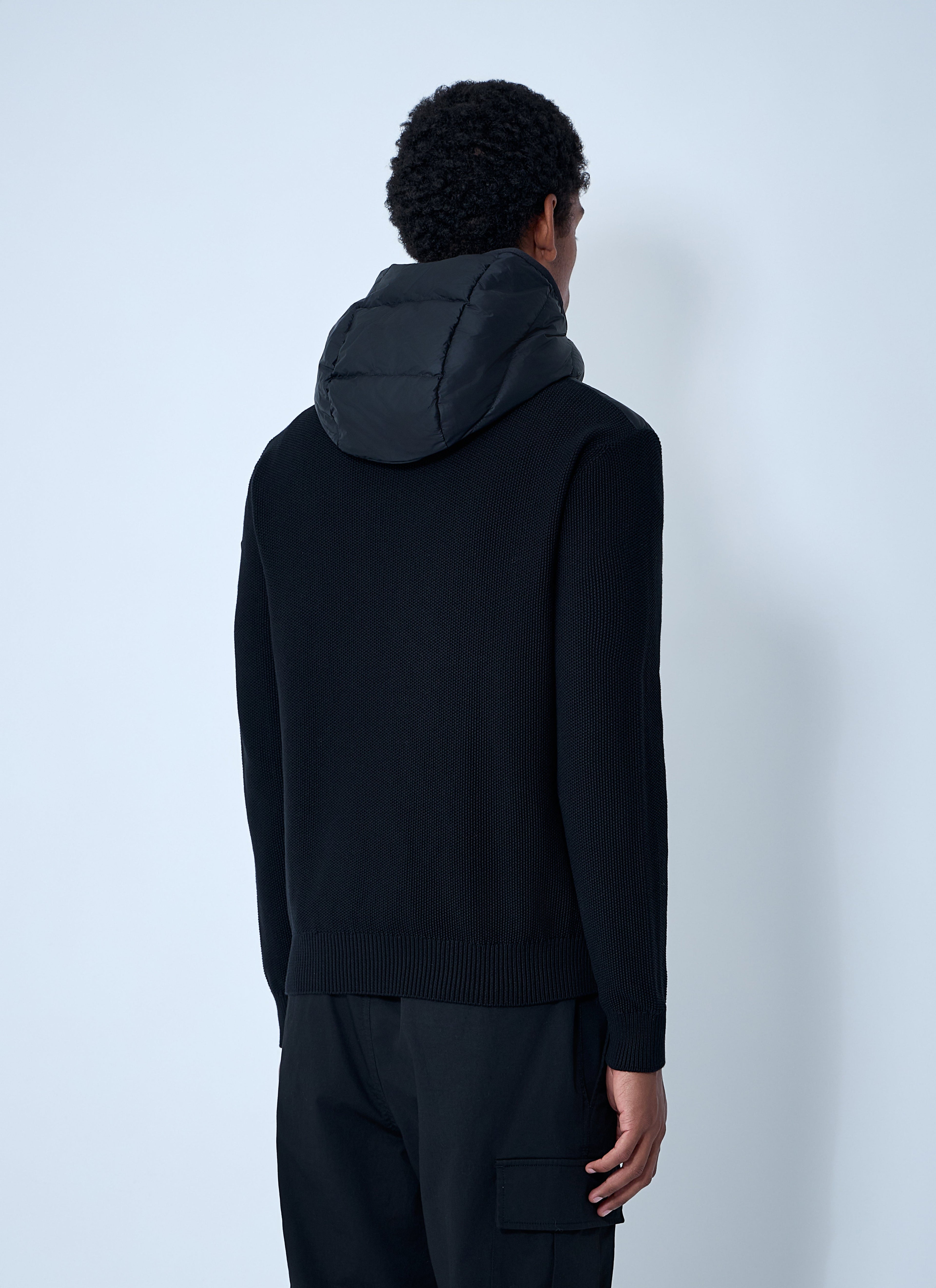 Moncler Men Quilted Knit Hooded Cardigan