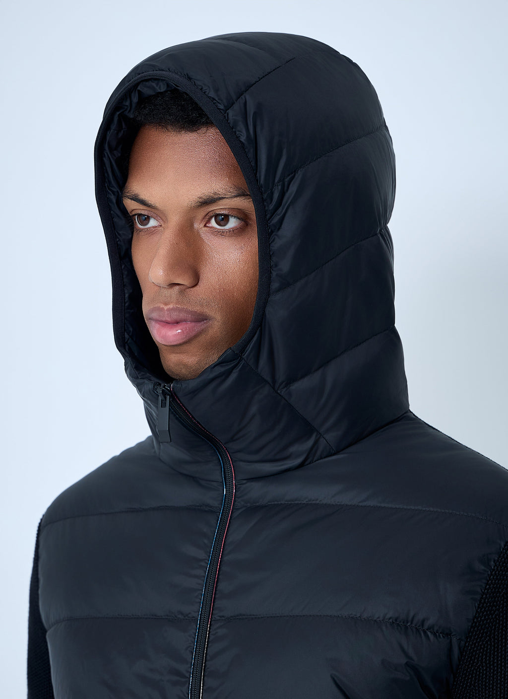 Moncler Men Quilted Knit Hooded Cardigan