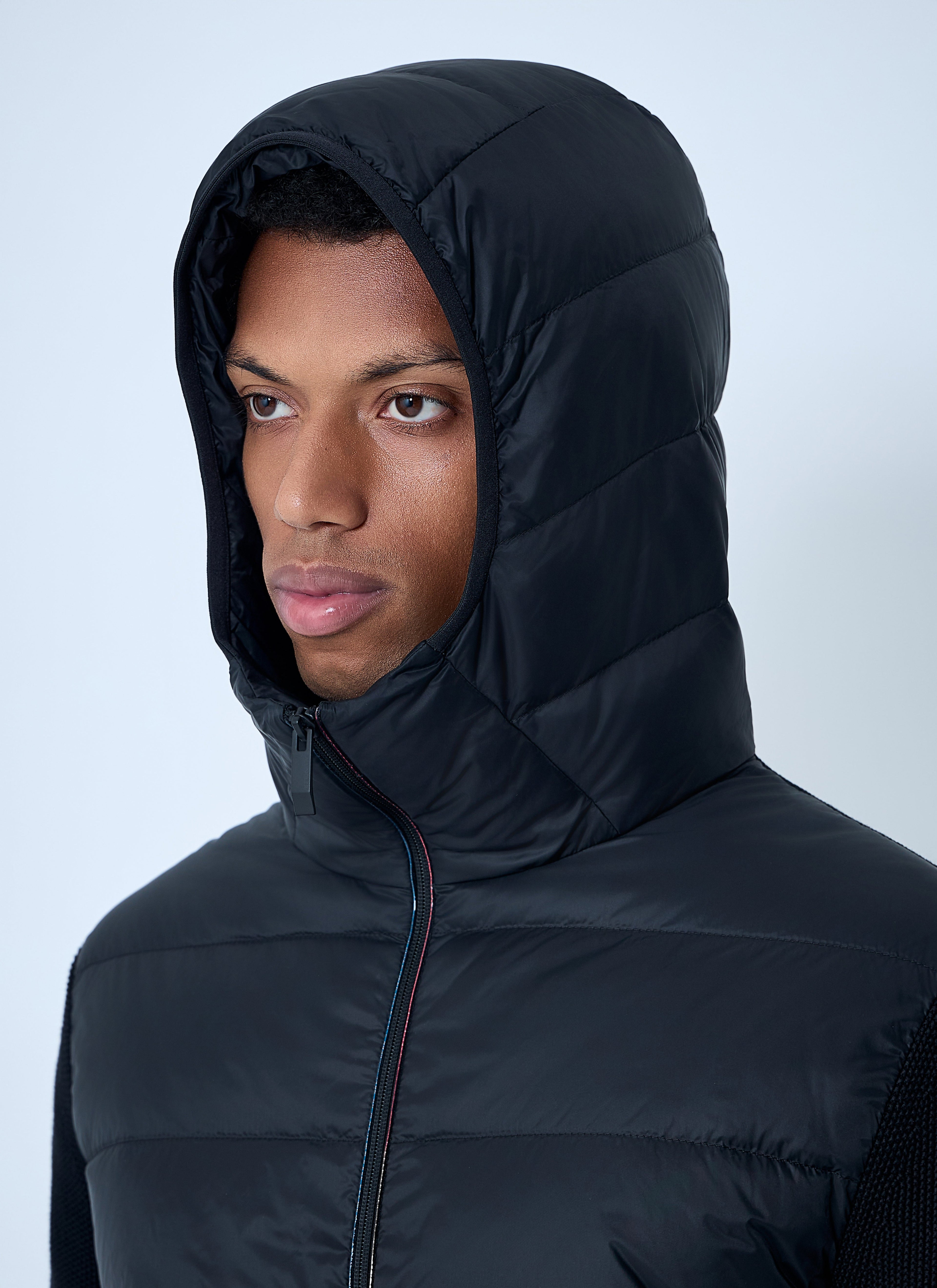 Moncler Men Quilted Knit Hooded Cardigan