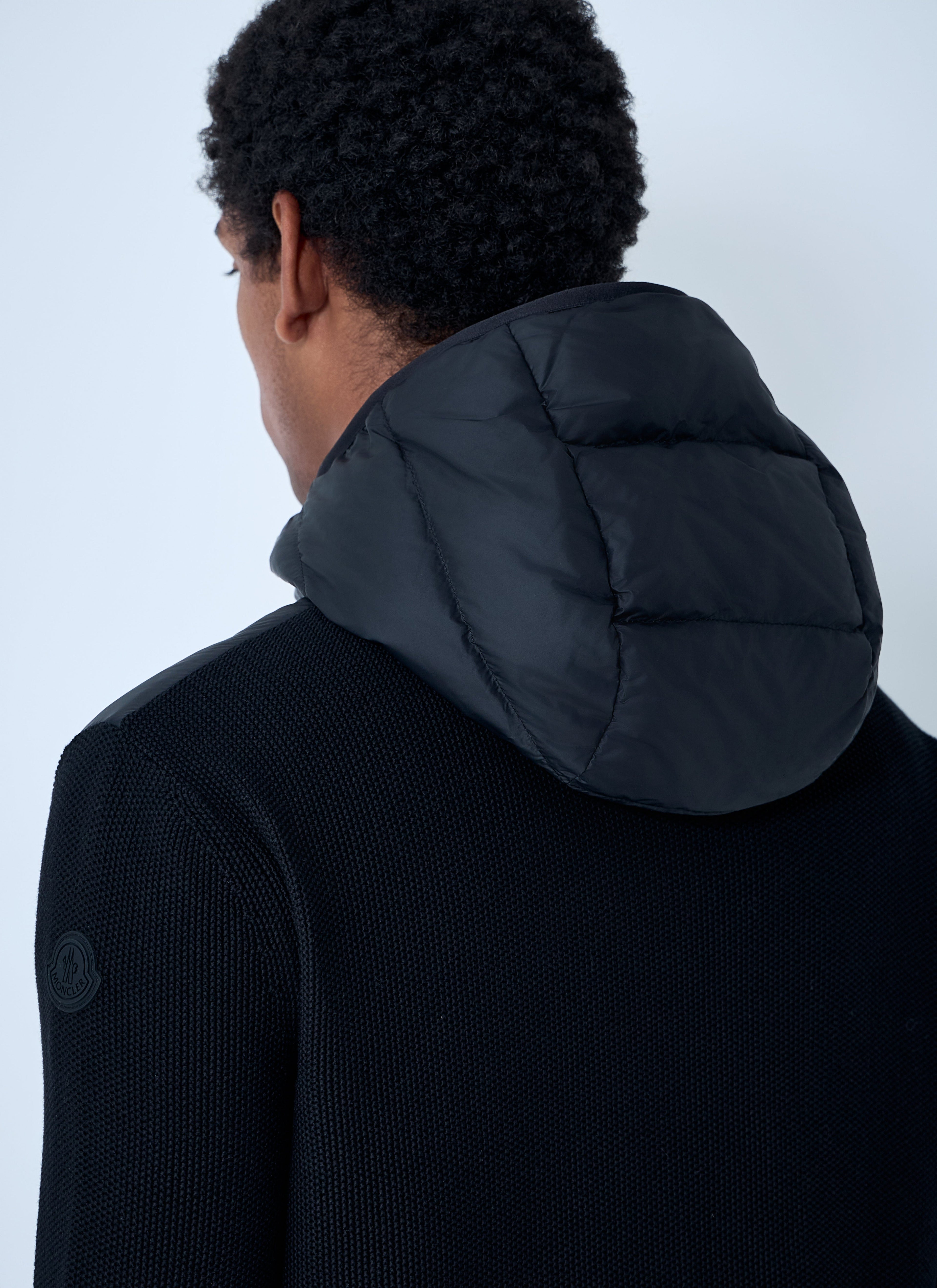 Moncler Men Quilted Knit Hooded Cardigan
