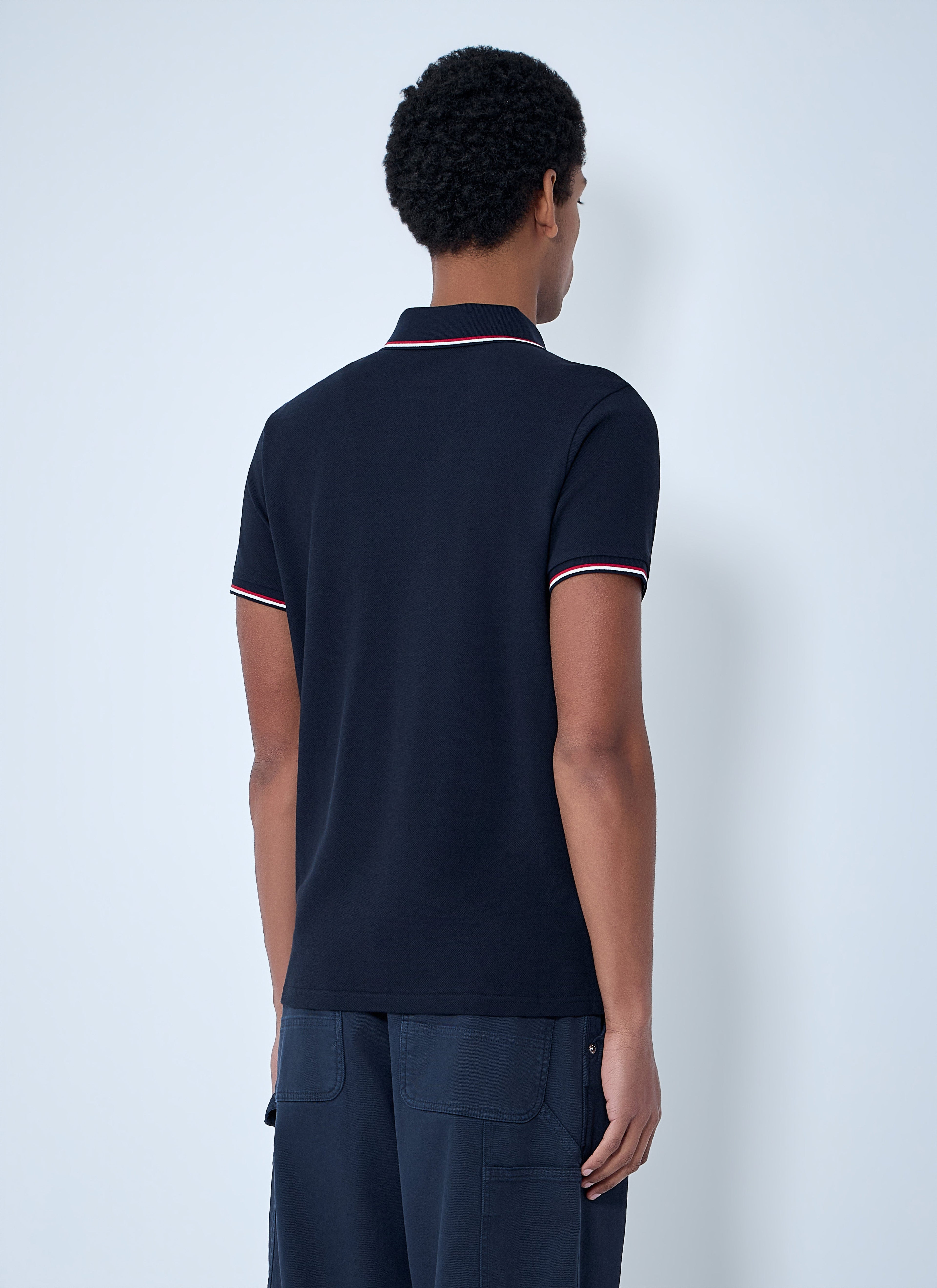 Moncler Men Logo Patch Polo Shirt