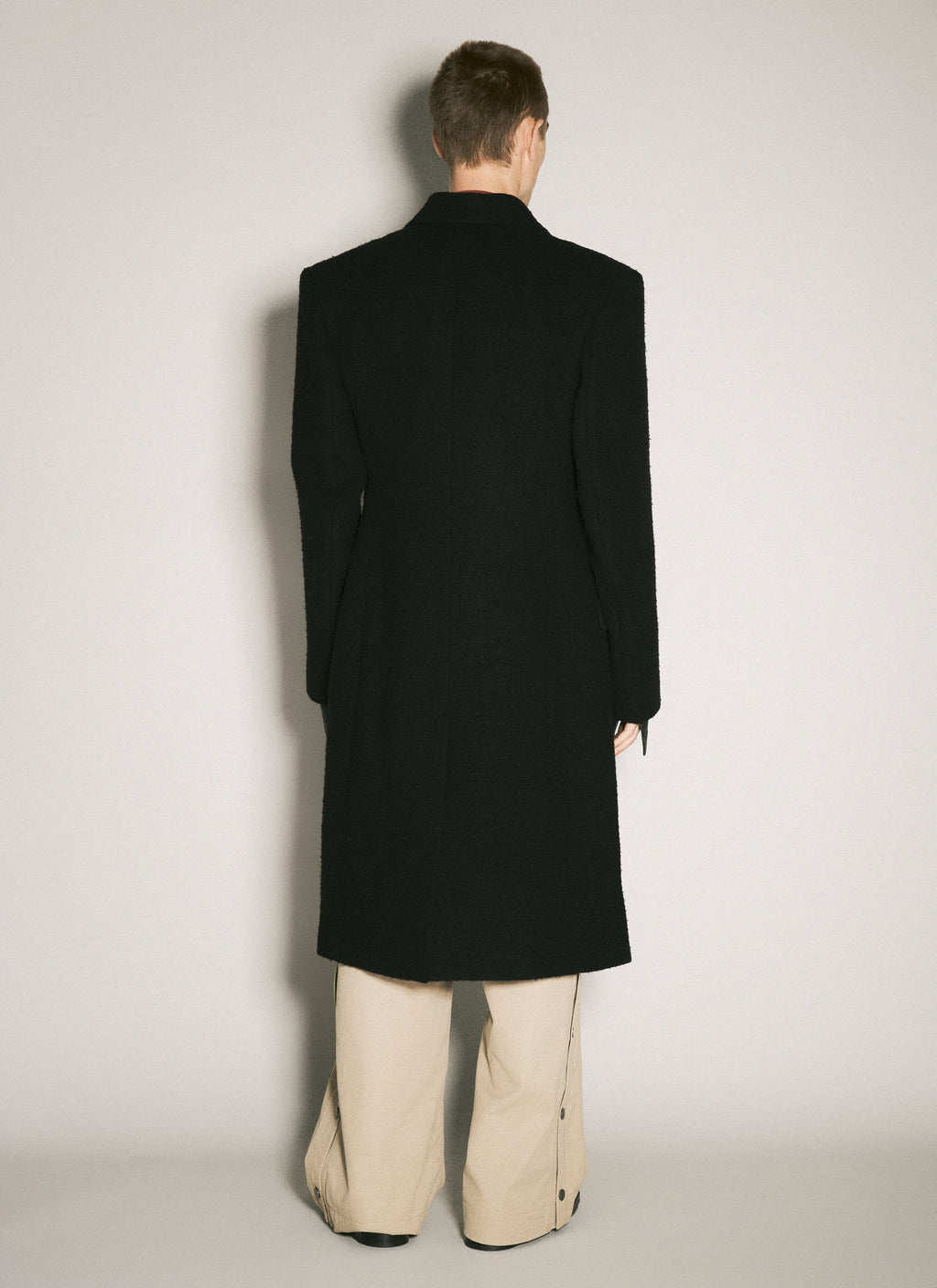 Martine Rose Men Double-Breasted Shirt Overcoat