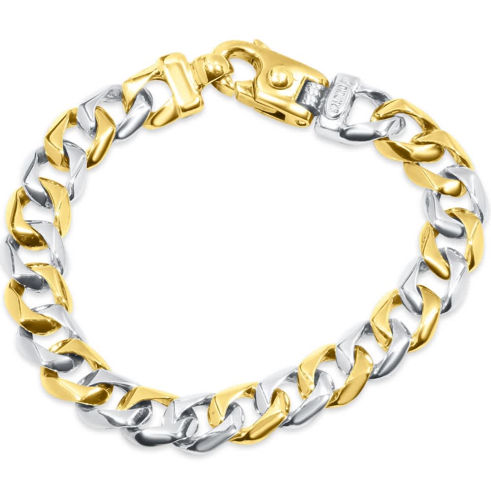 Braccio Men's 30 Gram Curb Link Solid Silver Bracelet 8.5" Size: 8.5