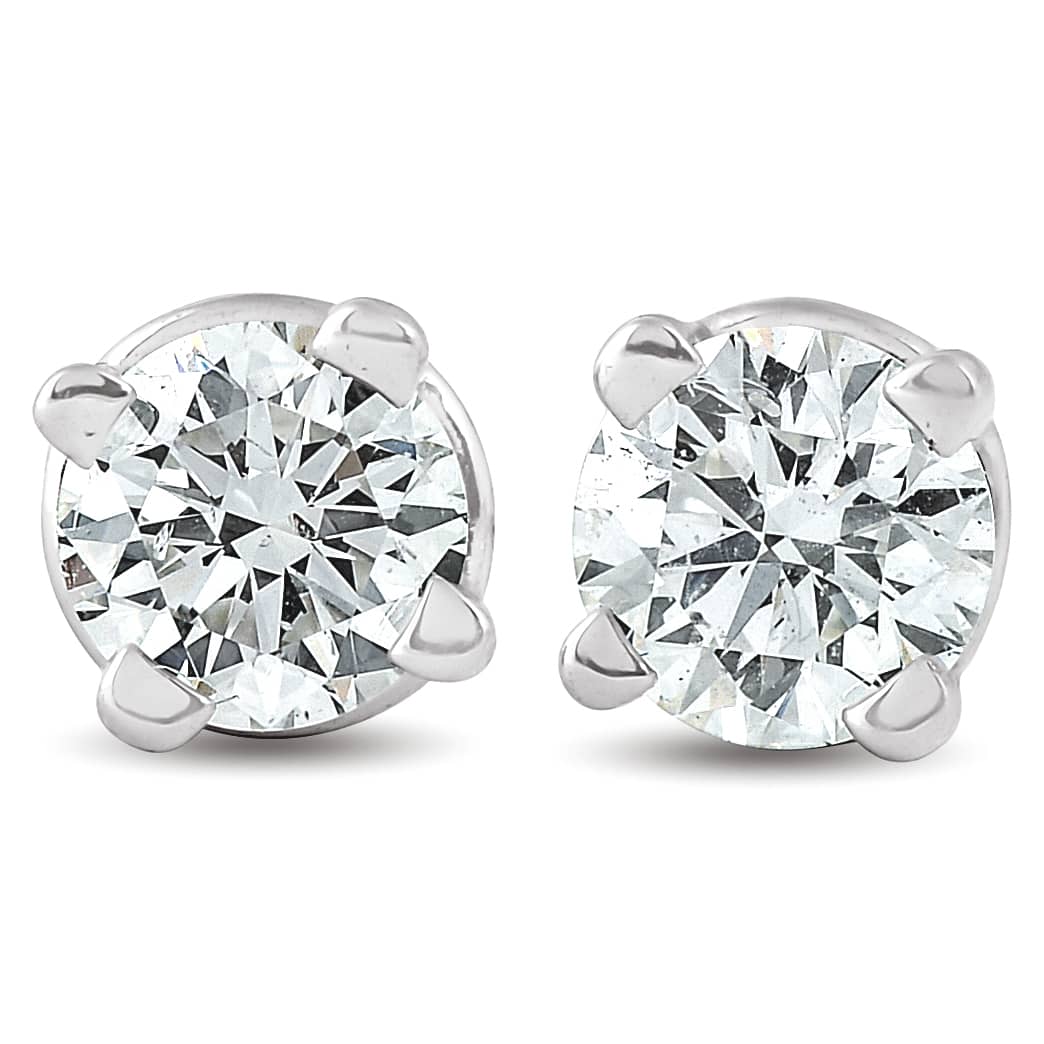 1/4 Ct Diamond Studs 14k White Gold
