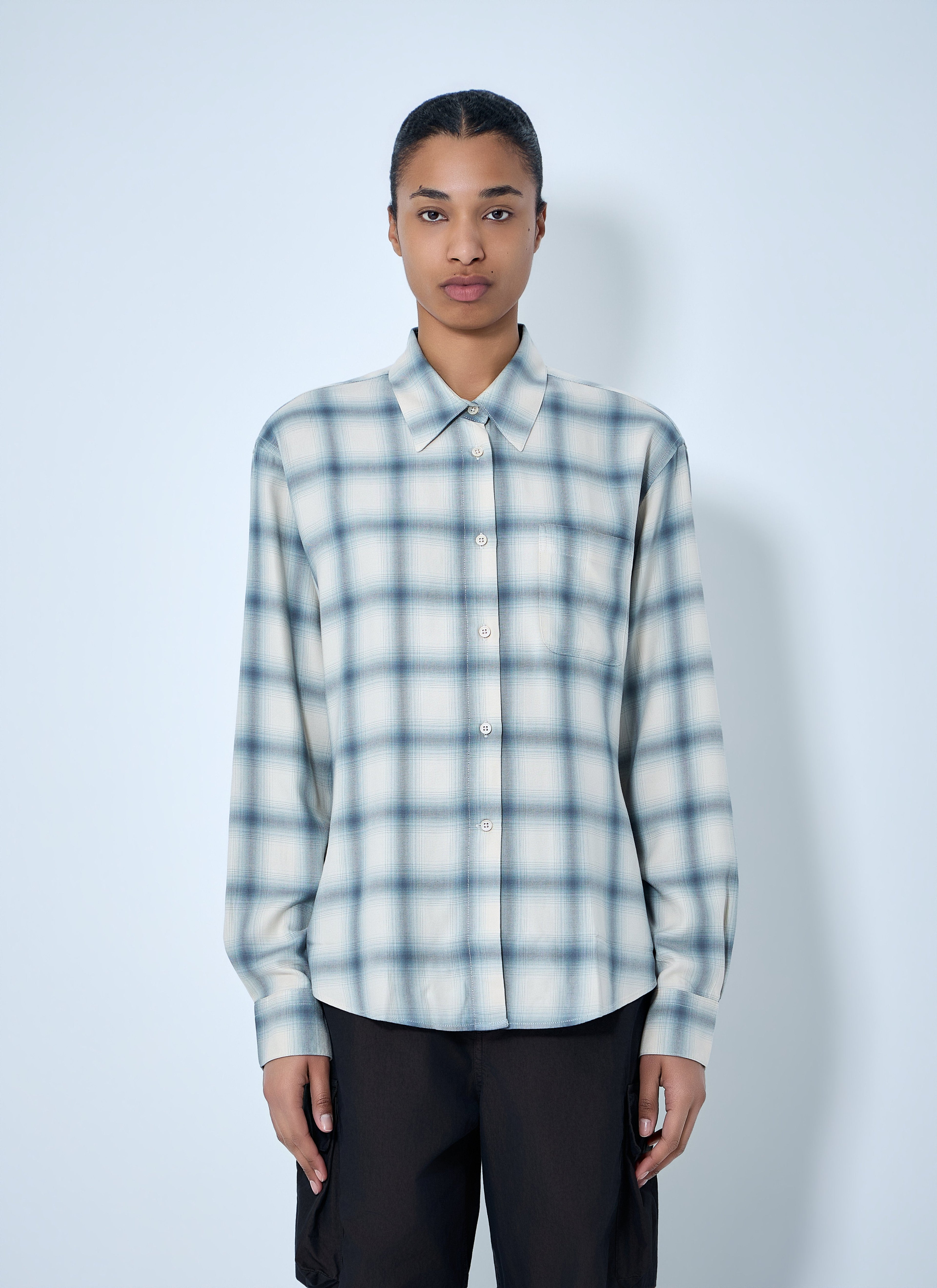 Our Legacy Women Checked Cotton Shirt