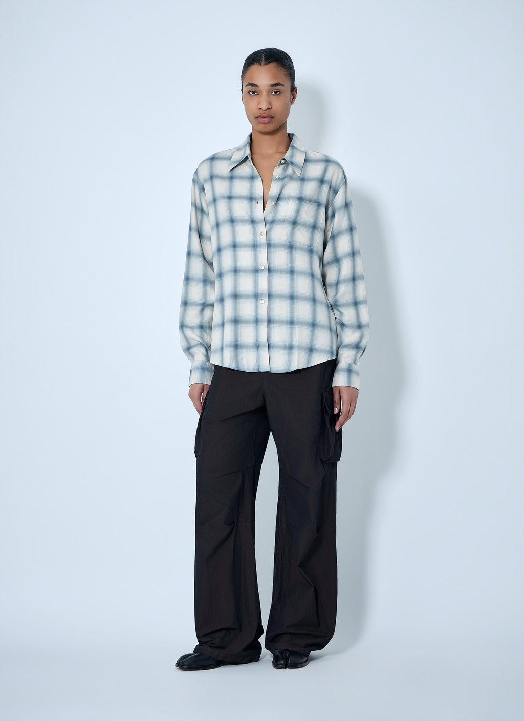 Our Legacy Women Checked Cotton Shirt