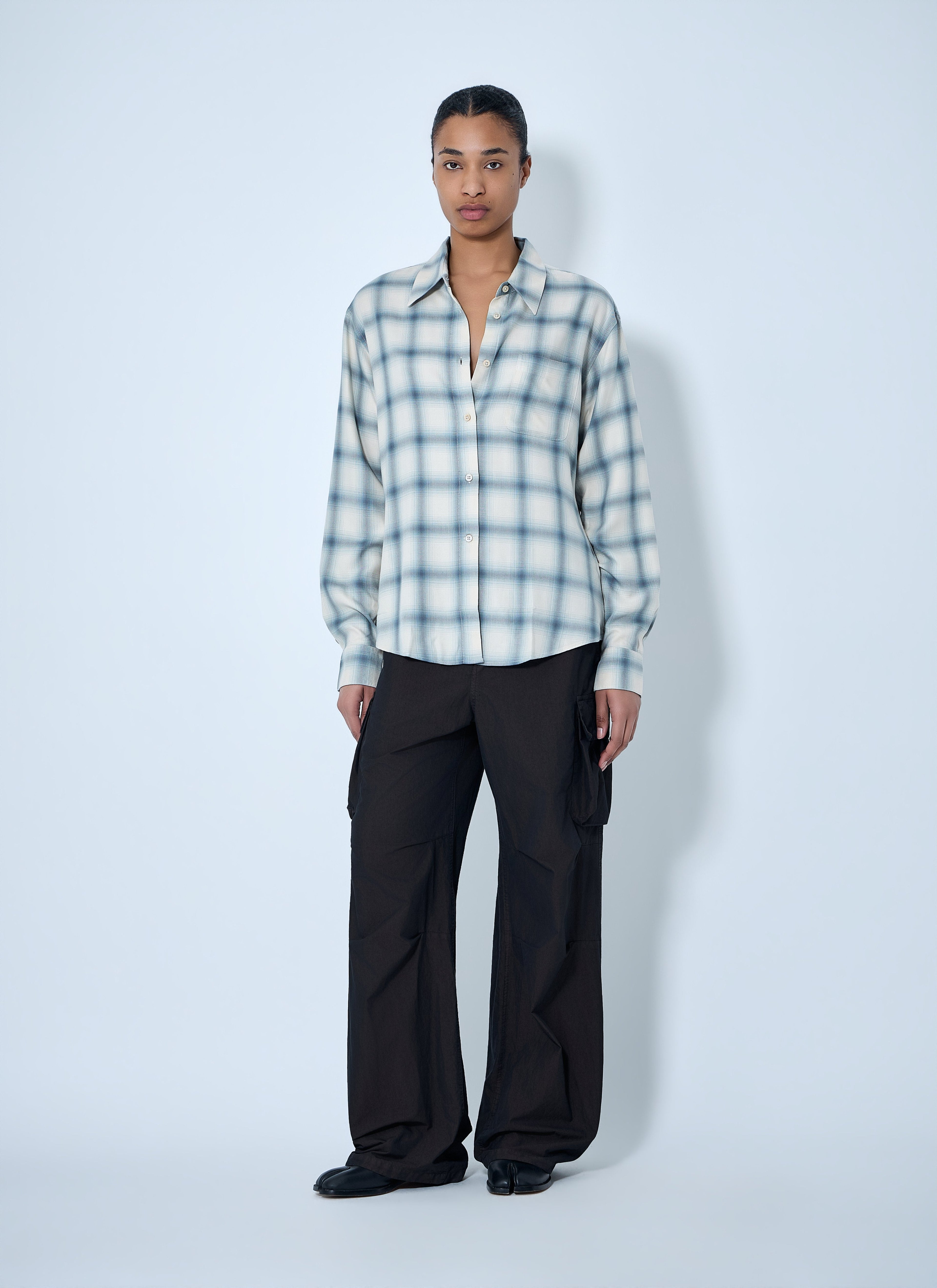 Our Legacy Women Checked Cotton Shirt