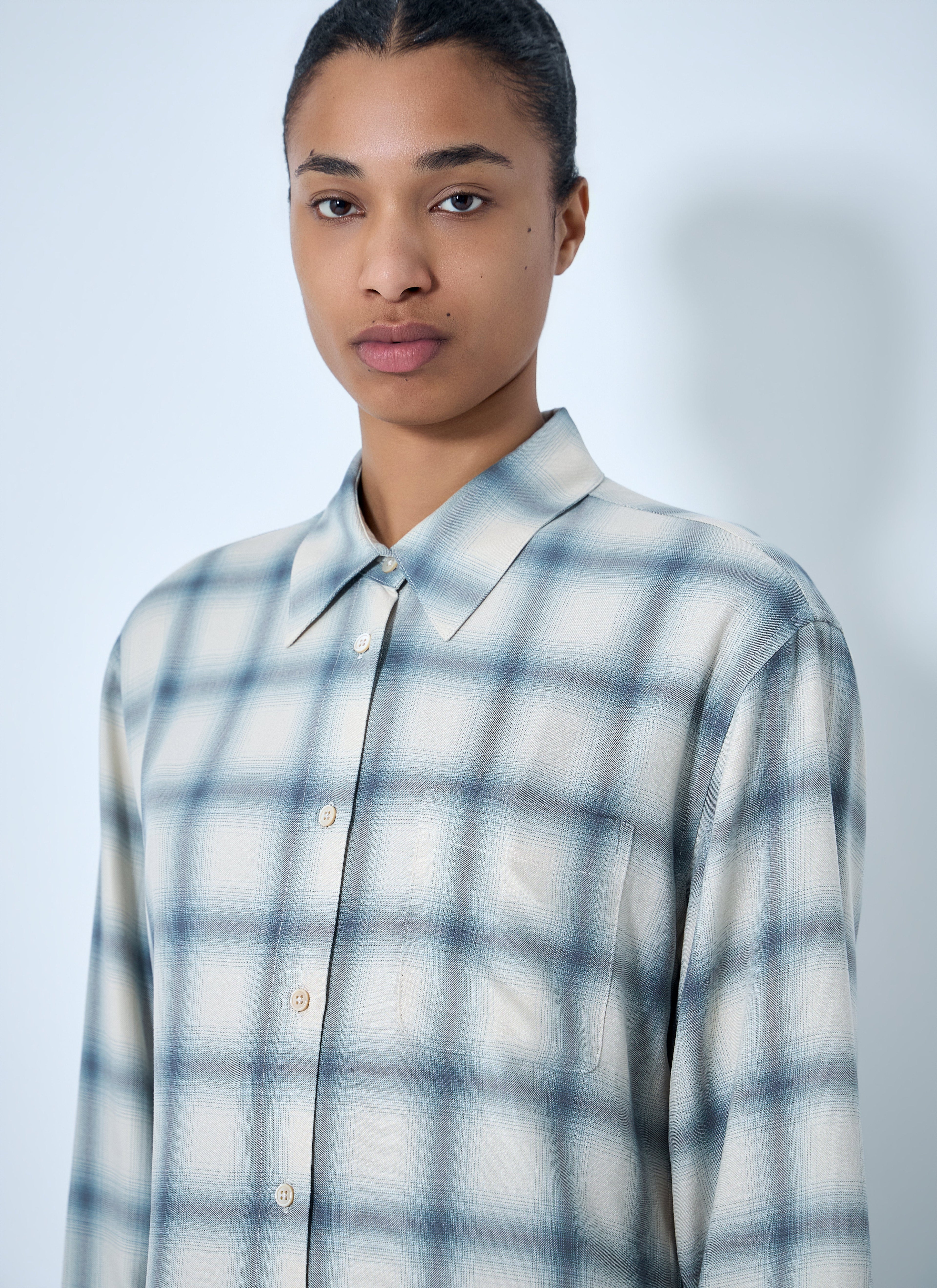 Our Legacy Women Checked Cotton Shirt