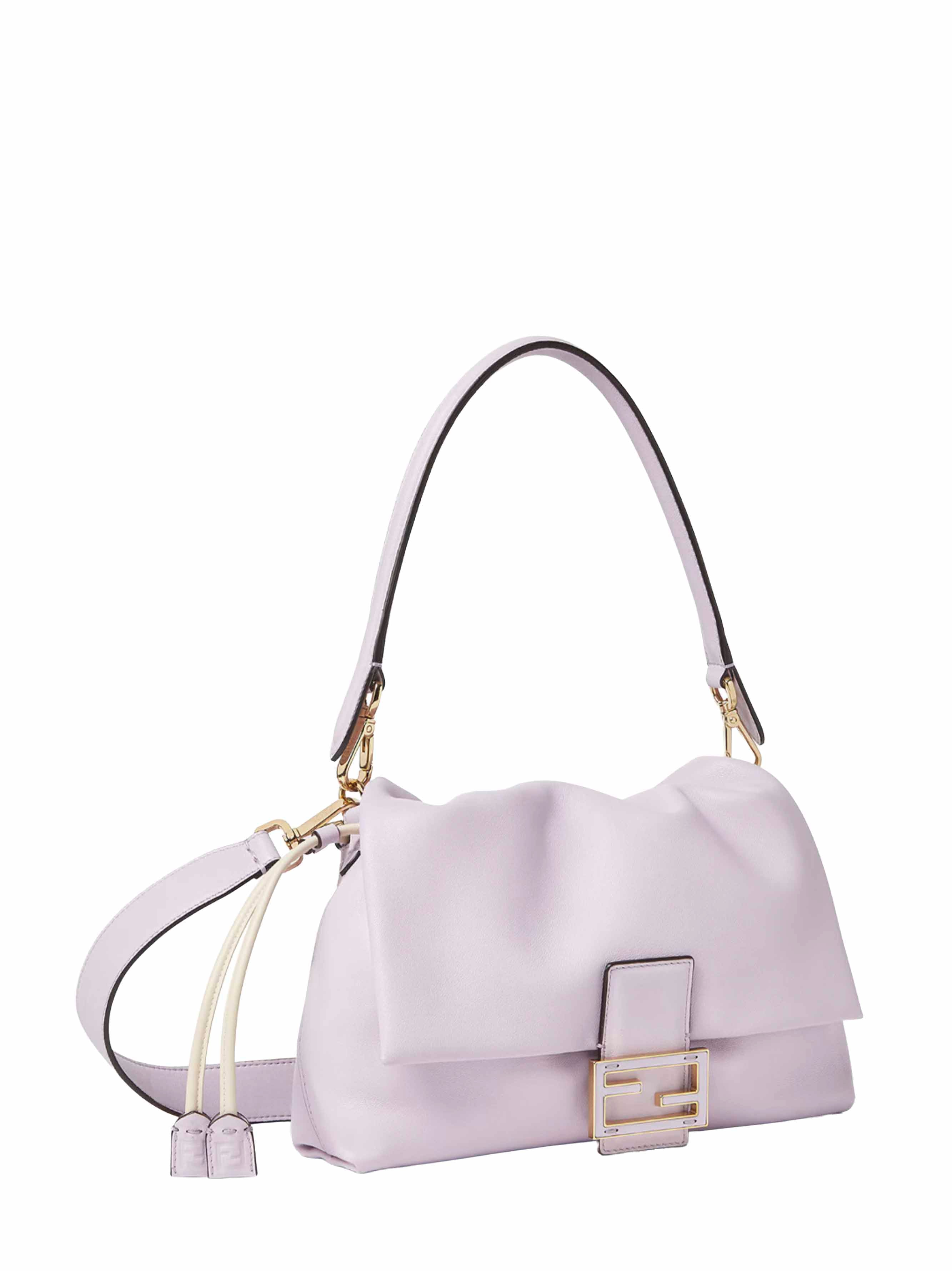 Fendi Women Anemone Purple Medium Baguette Mamma Bag
