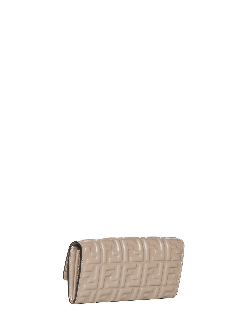 Fendi Women Taupe Nappa Leather Wallet