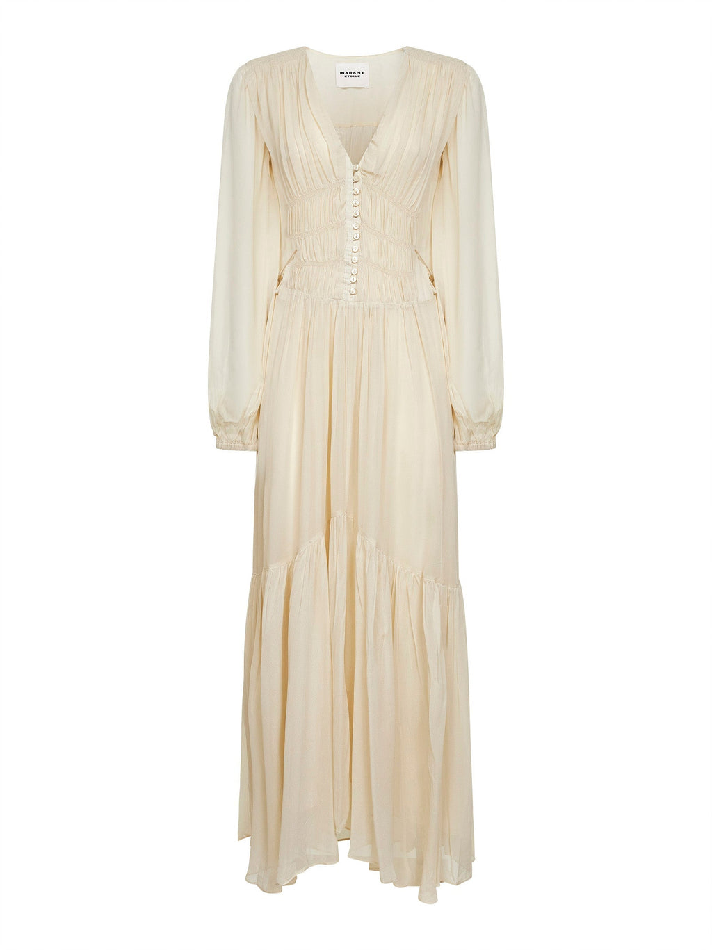 Marant Etoile Women Ecru Muslin Briane Maxi Dress