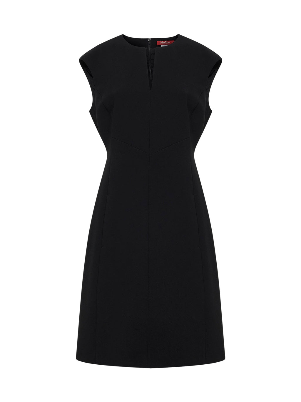 Max Mara Studio Women Black Cady Mstgiunto Short Princess-Line Dress