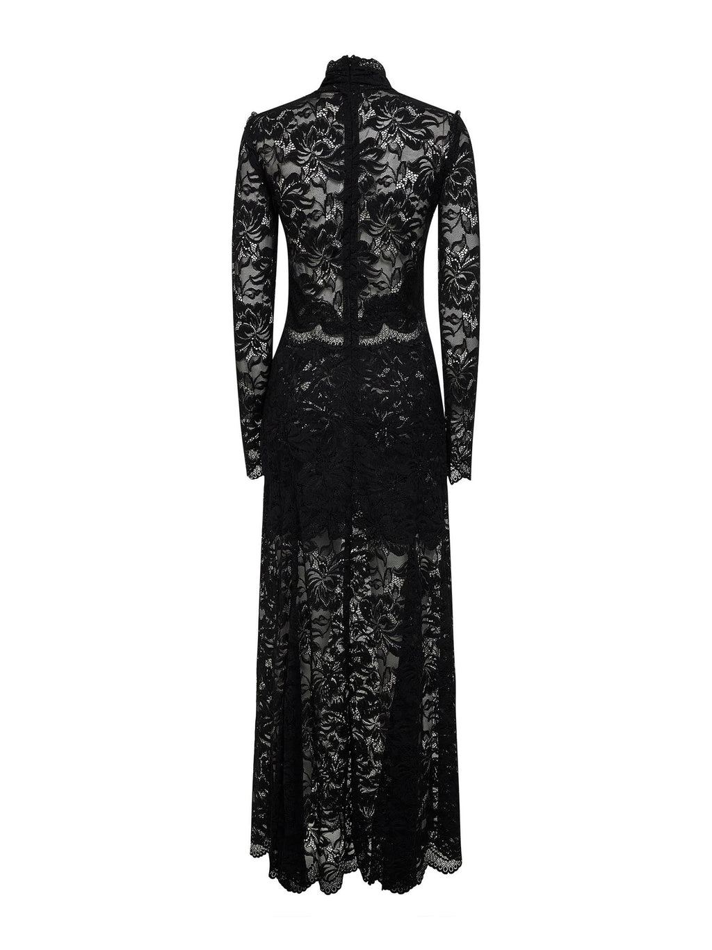 Rabanne Women Black Lace Long Dress