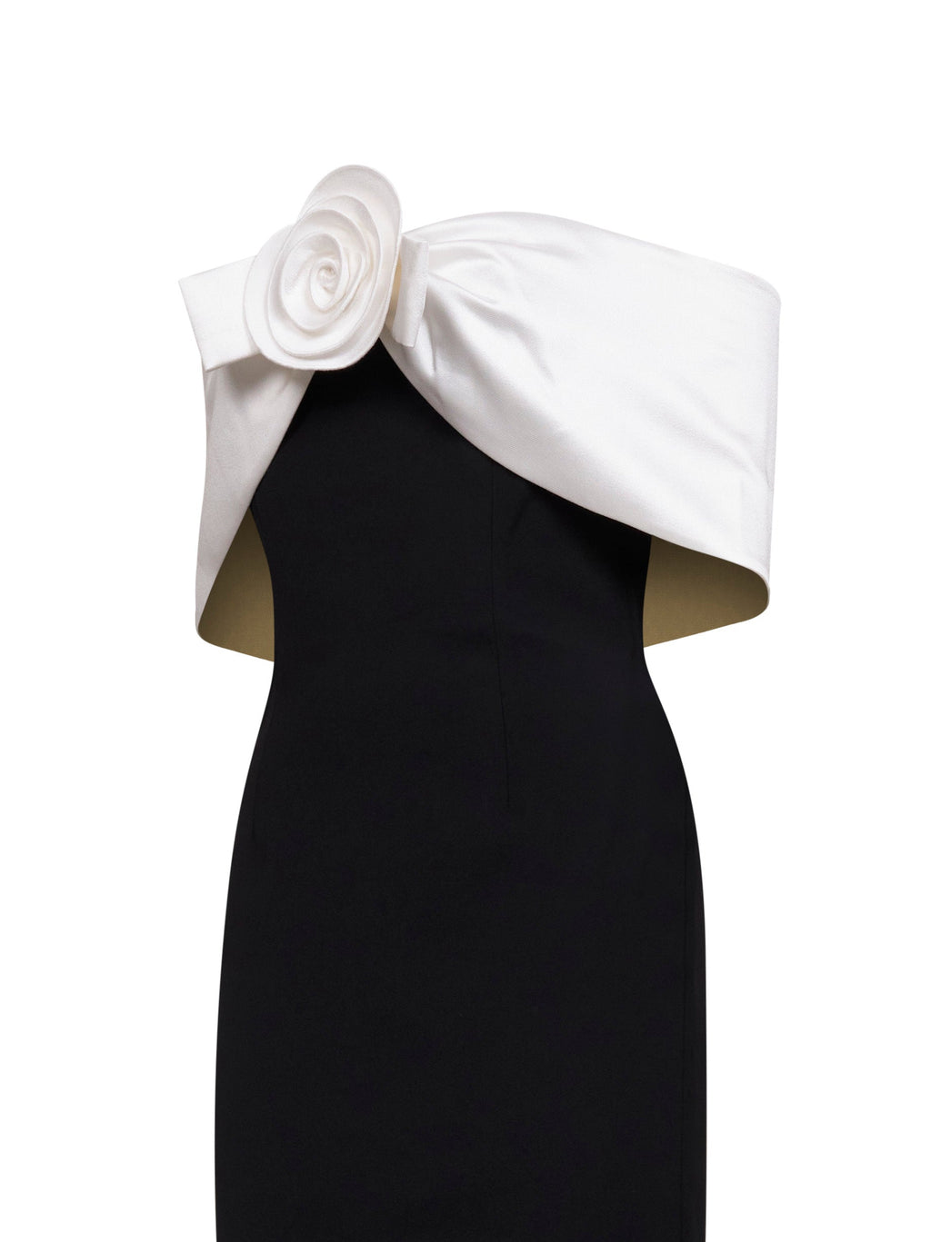 Self Portrait Women Black Crepe Flower Maxi Dress
