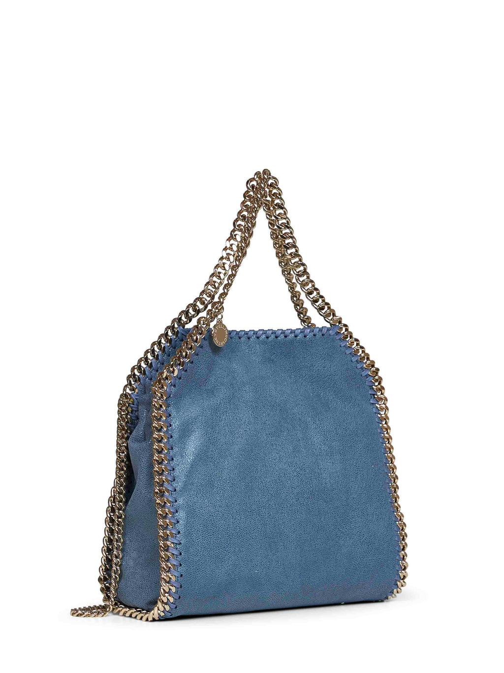 Stella Mccartney Women Feather Blue Falabella Mini Tote Bag