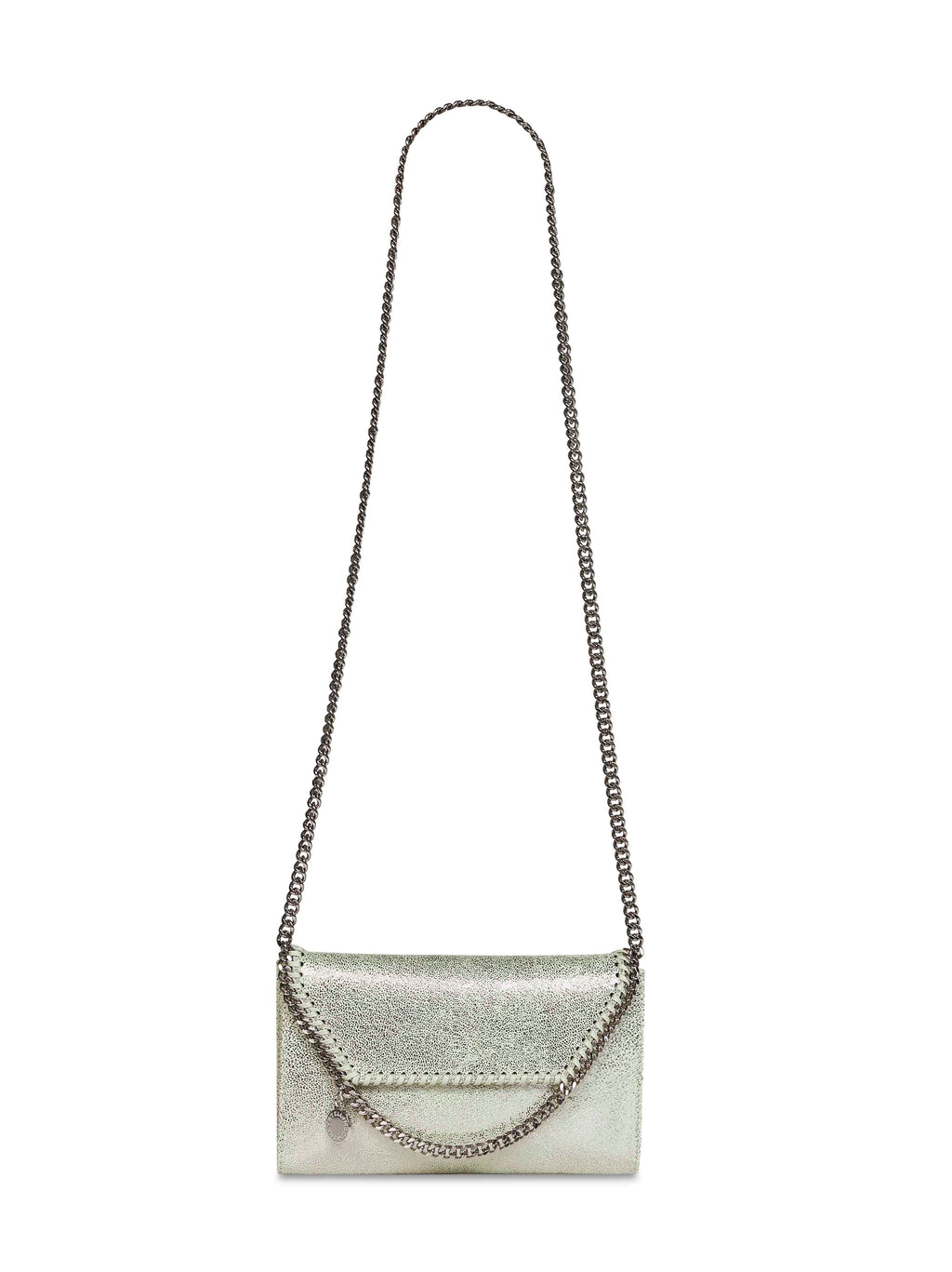 Stella Mccartney Women Light Lime Falabella Wallet Crossbody Bag