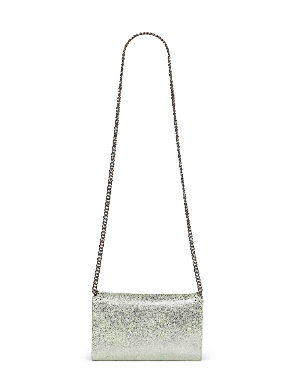 Stella Mccartney Women Light Lime Falabella Wallet Crossbody Bag