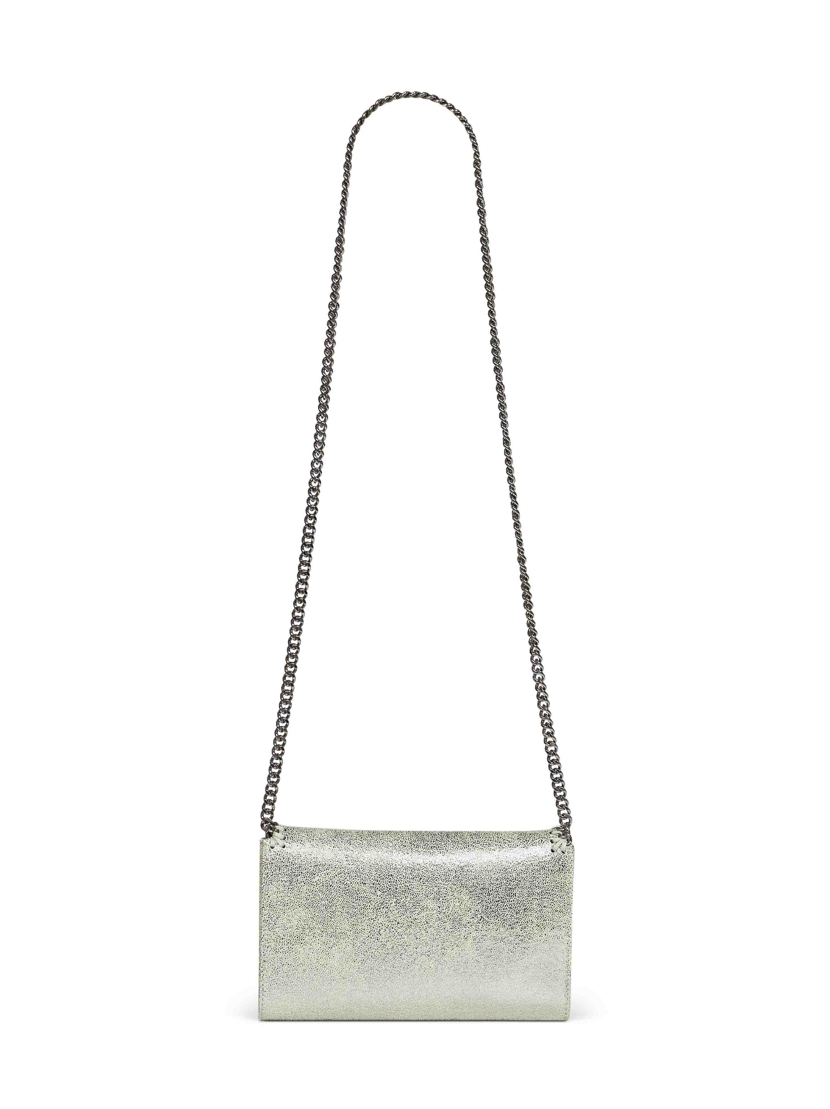 Stella Mccartney Women Light Lime Falabella Wallet Crossbody Bag