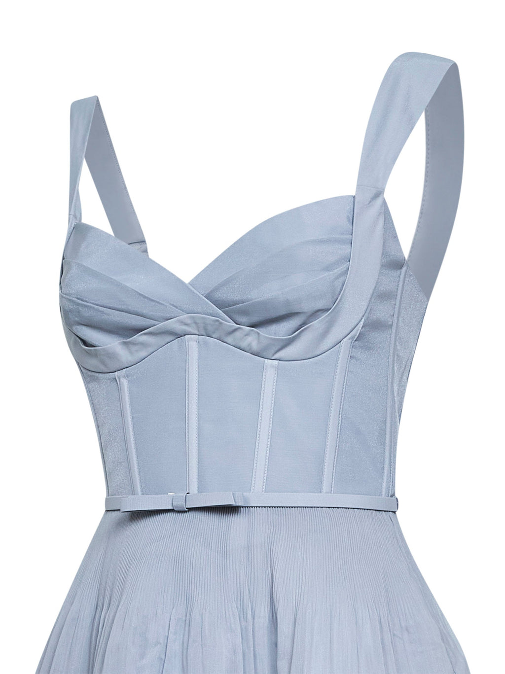 Zimmermann Women Steel Blue Pleated Mini Dress