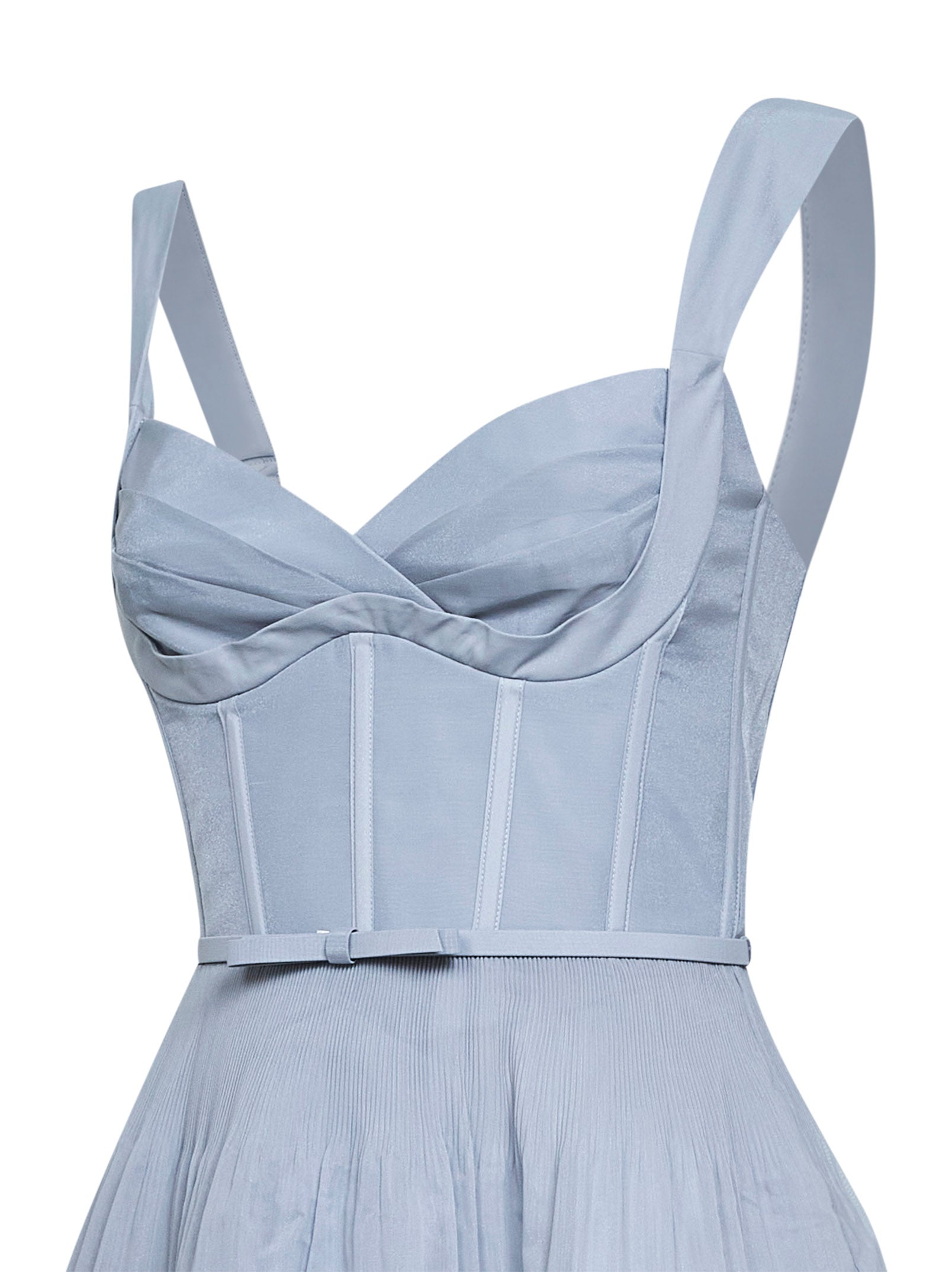 Zimmermann Women Steel Blue Pleated Mini Dress